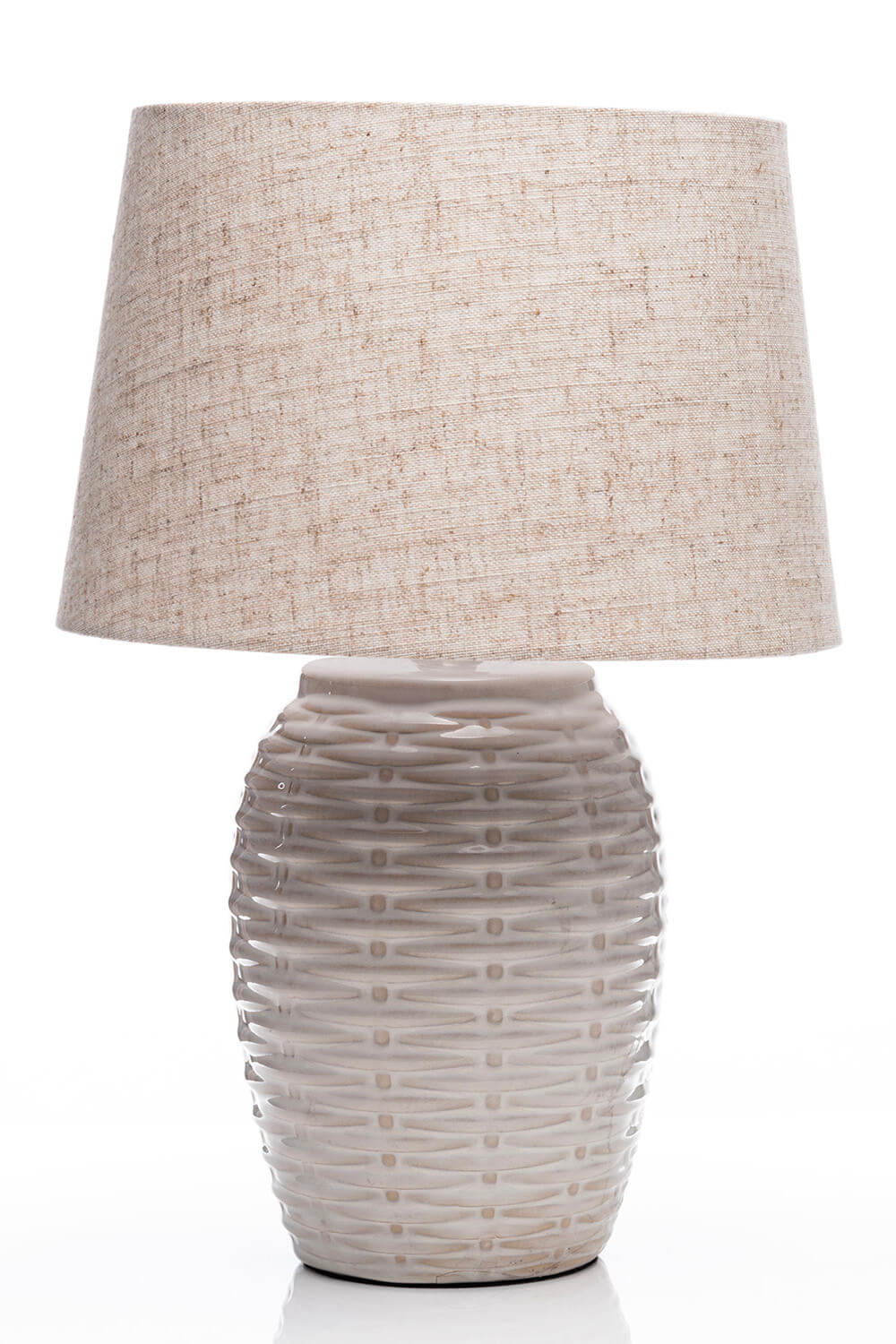 The Grange Collection Ceramic Table Lamp With Cream Shade 1 Shaws Department Stores