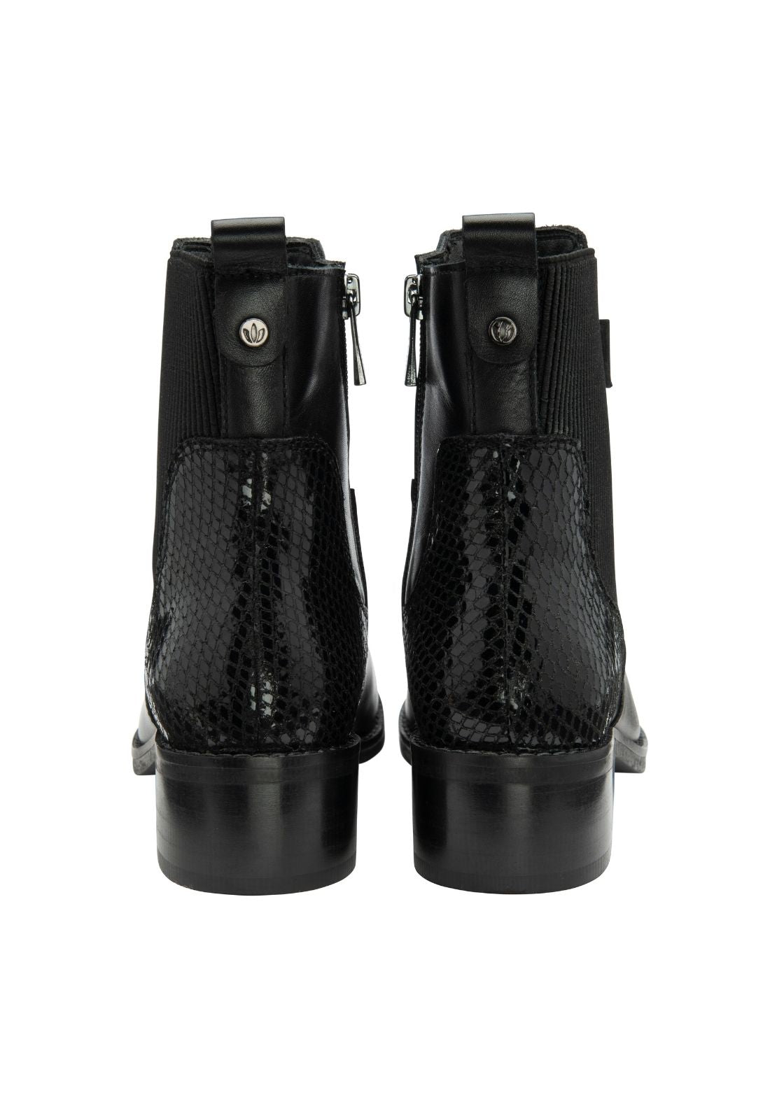 Lotus Lindley Ankle Boot - Black/snake 3 Shaws Department Stores