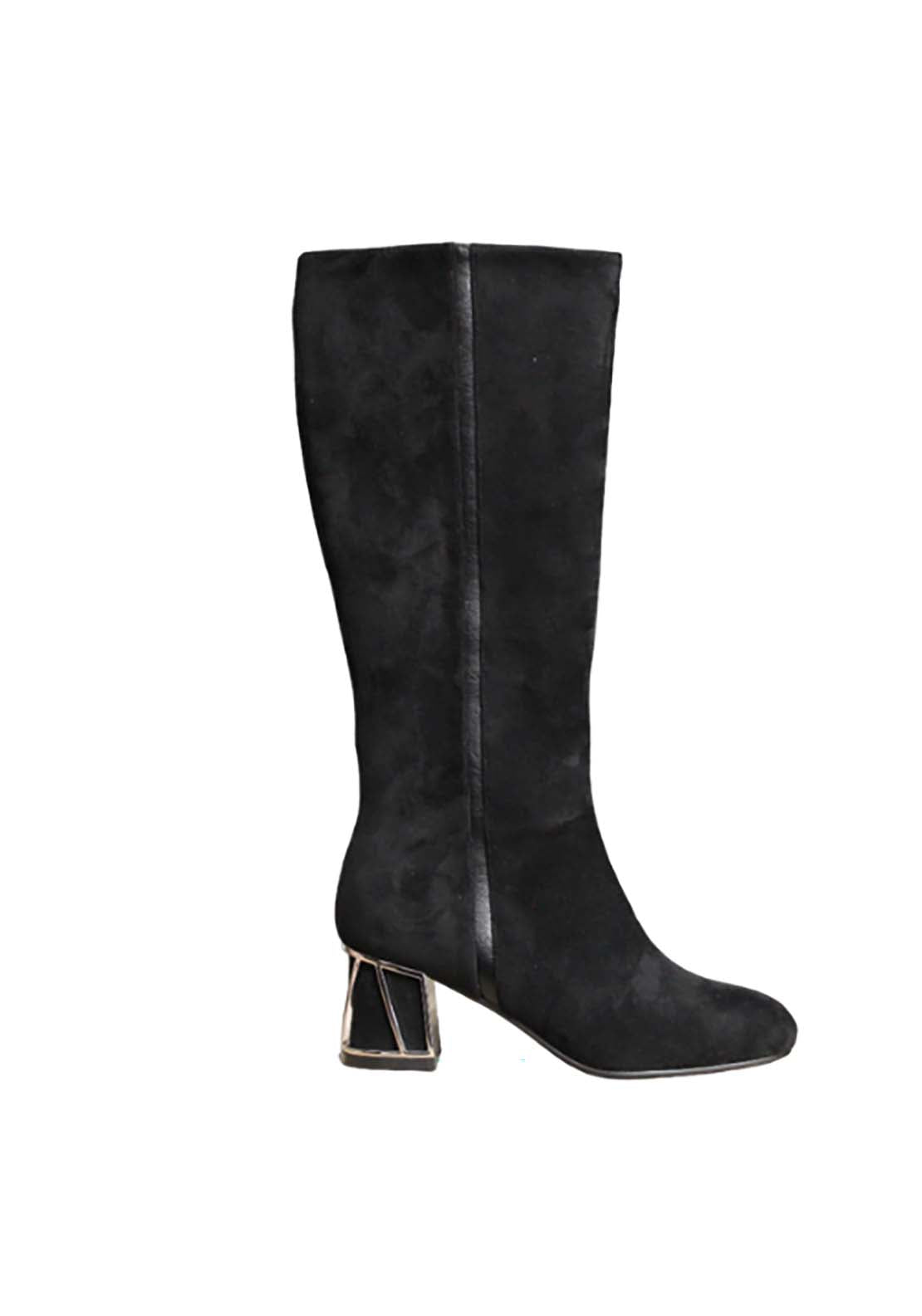 Susst Lopez24 Knee High Boot - Black 1 Shaws Department Stores