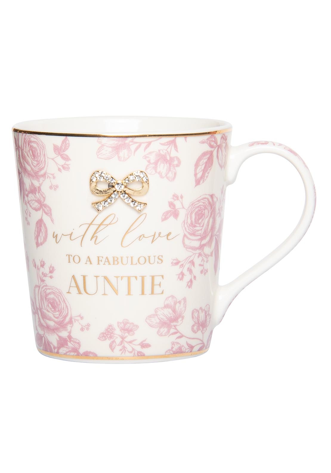 Fabulous Auntie Mug - Pink / White