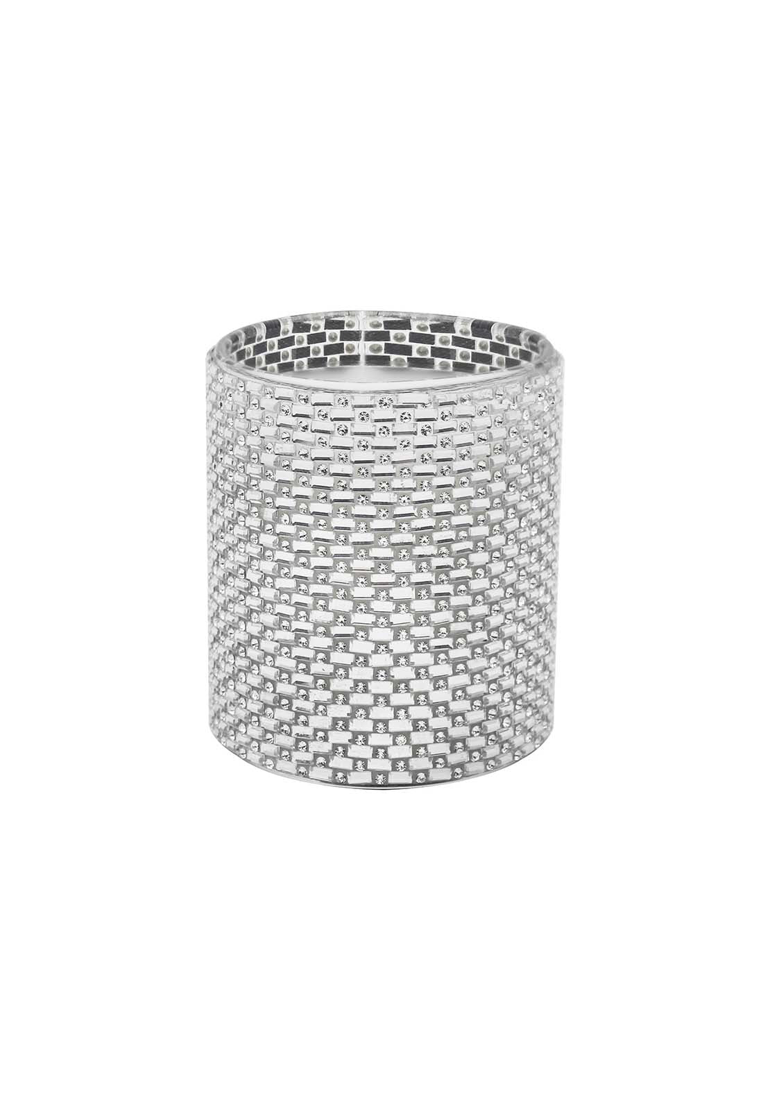 Diamonte Silver Diamante Candle 1 Shaws Department Stores