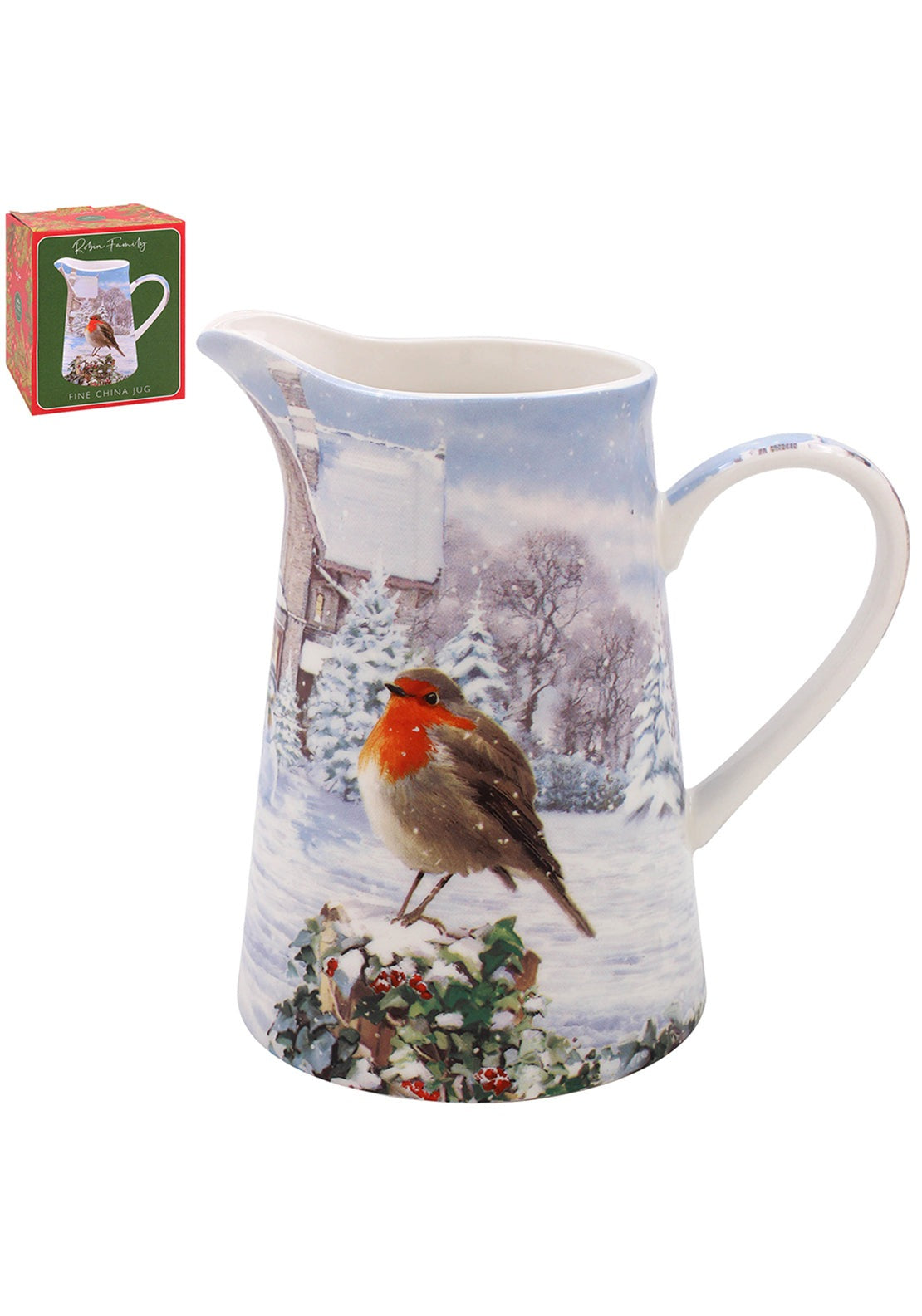 The Home Christmas Christmas Robins Jug 1 Shaws Department Stores
