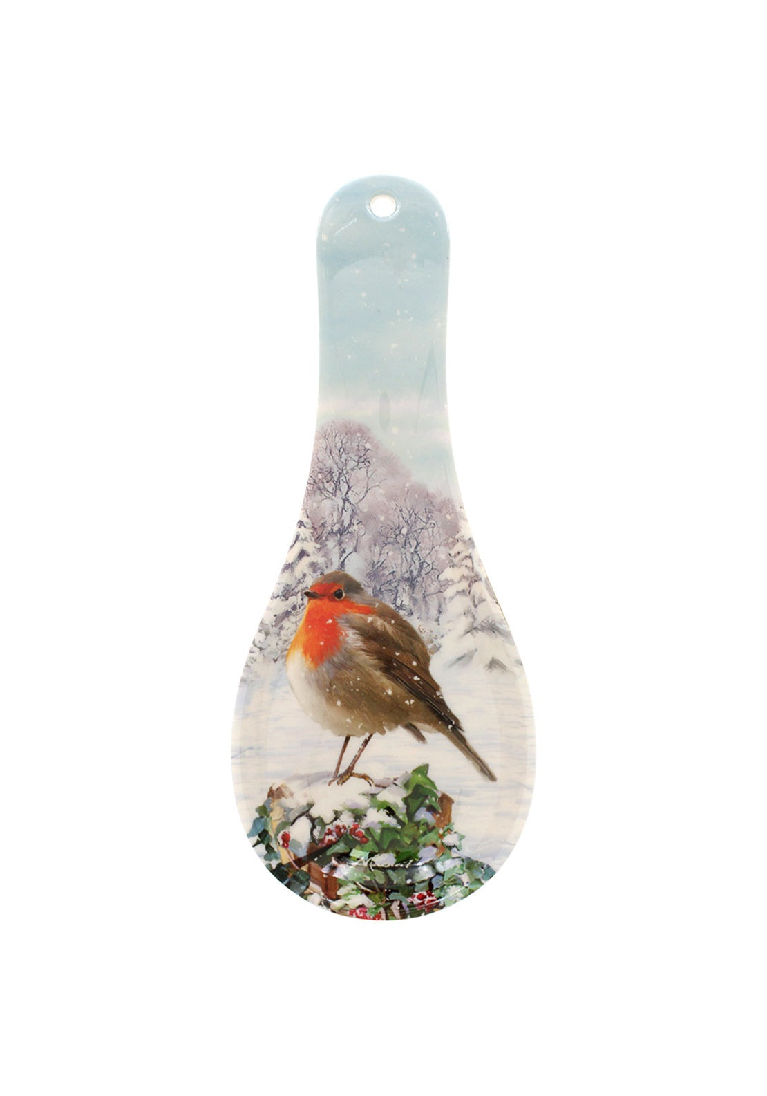 The Home Christmas Christmas Robins Spoon Rest 1 Shaws Department Stores