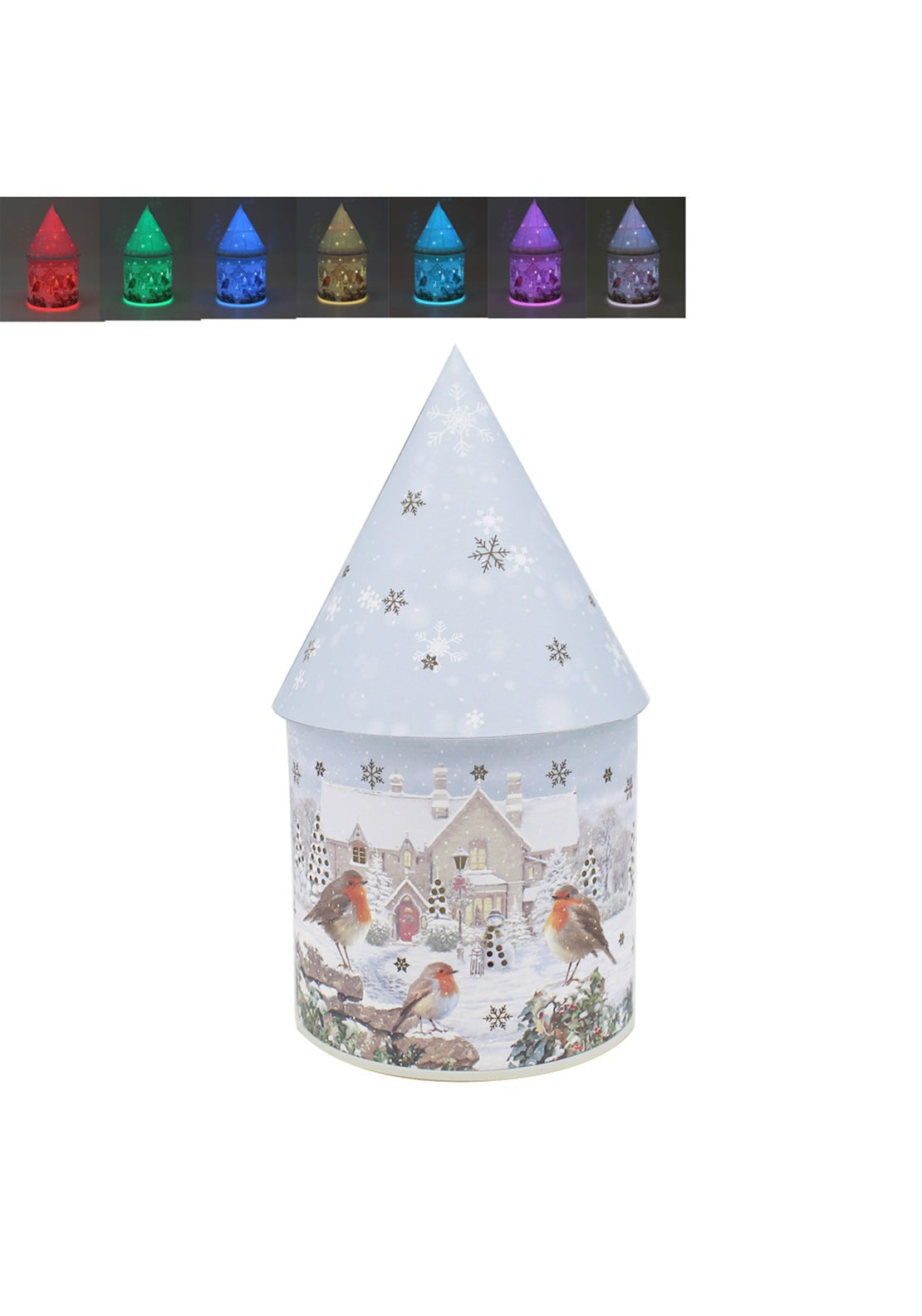 The Home Christmas Christmas Robins Led House 1 Shaws Department Stores