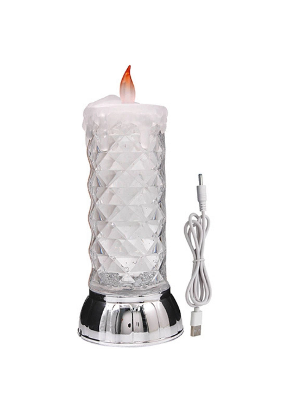 Glitter Water Candle Lamp - Multi