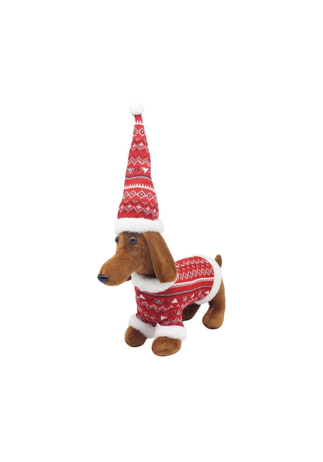Christmas Dachshund Medium - Red