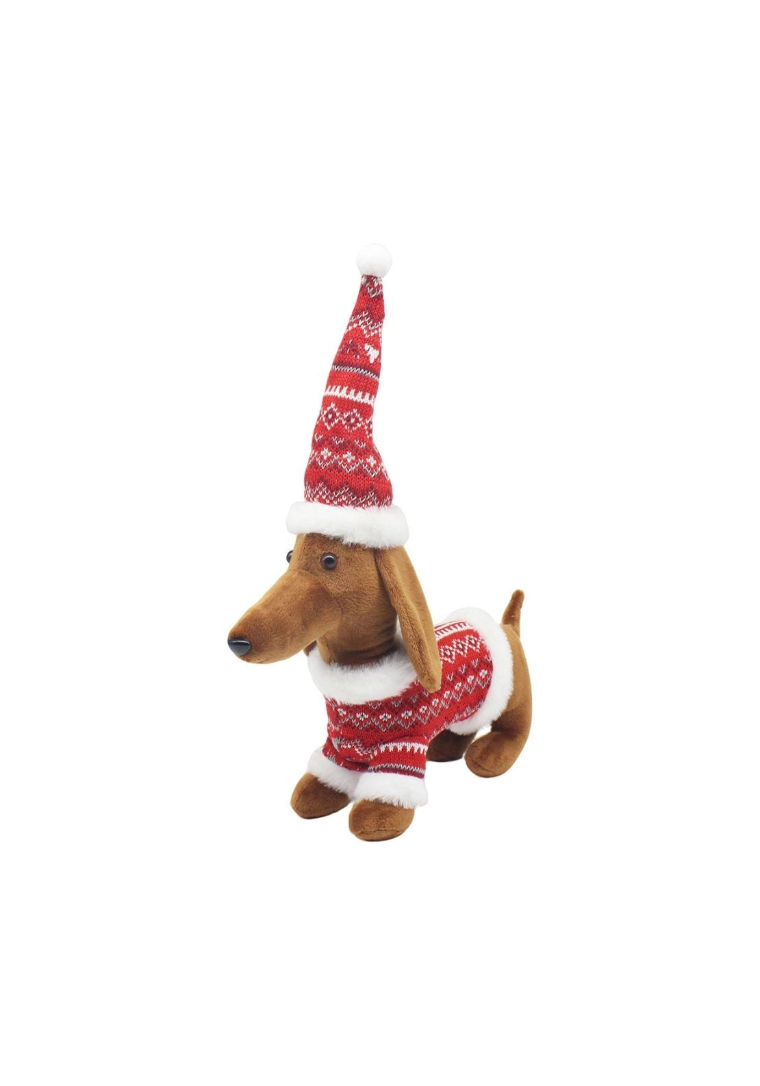 Christmas Dachshund Large - Red