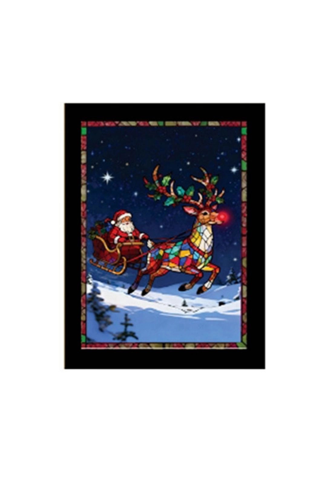 Santa Sleigh Tealight Holder - Multi