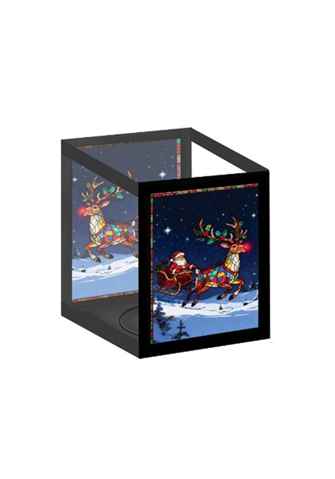 Santa Sleigh Tealight Holder - Multi