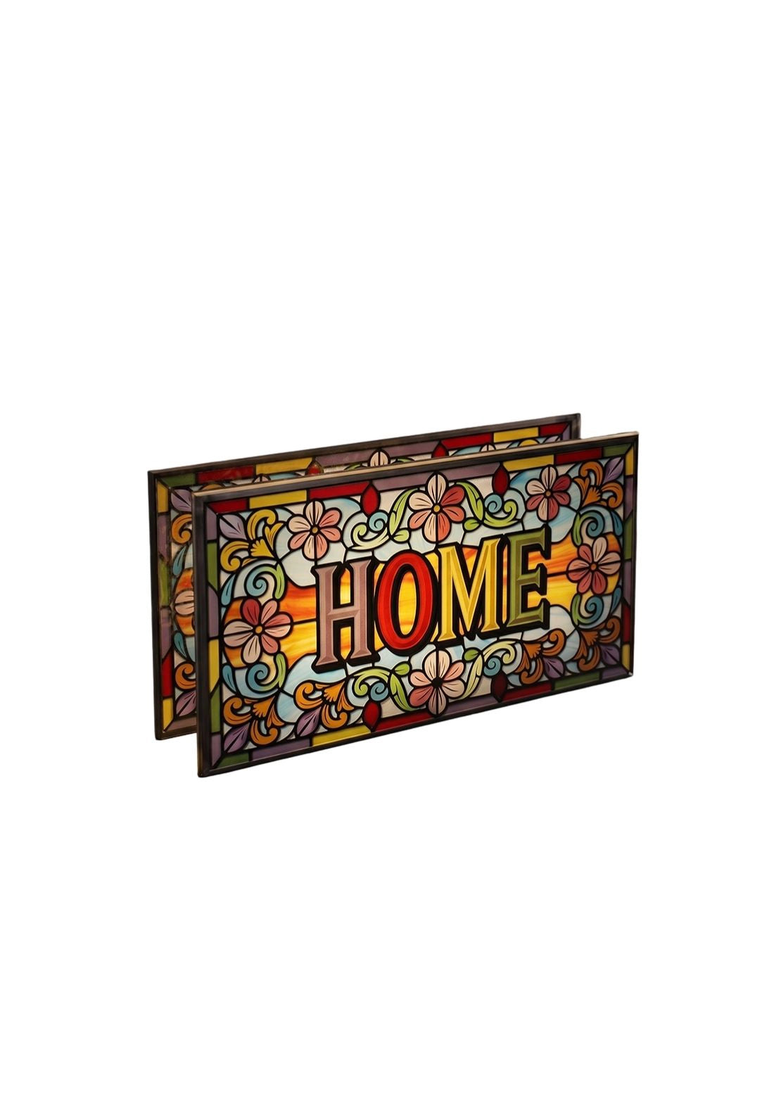 Home Stained Glass LED Light - Multi