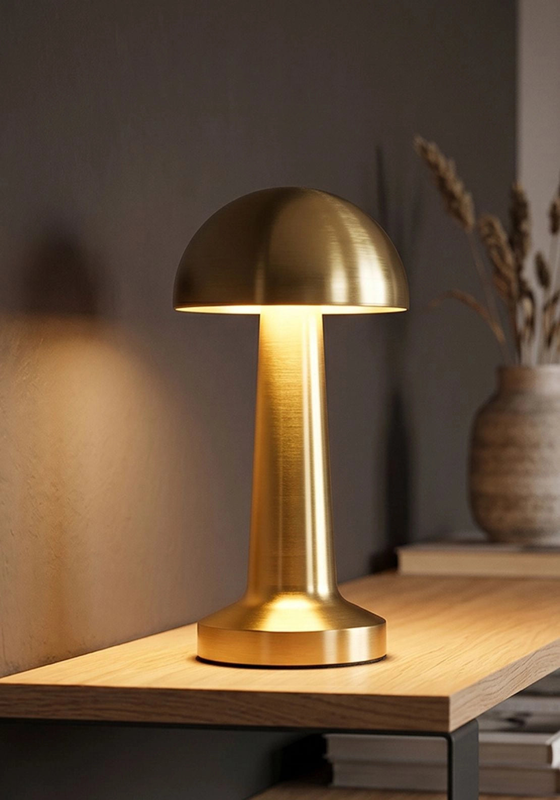 LED Dome Touch Lamp - Gold