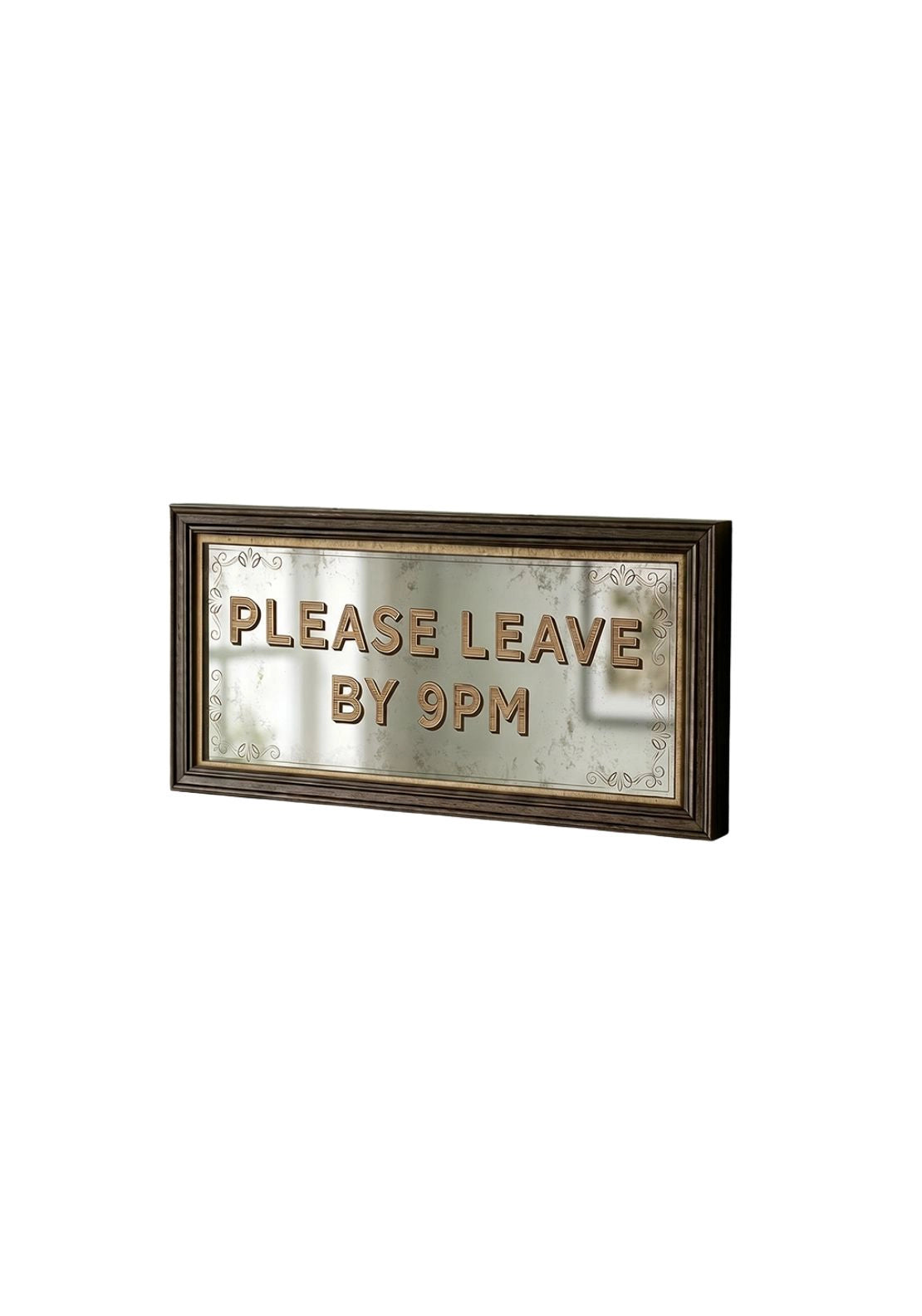 Please Leave By 9pm Wall Art - Multi