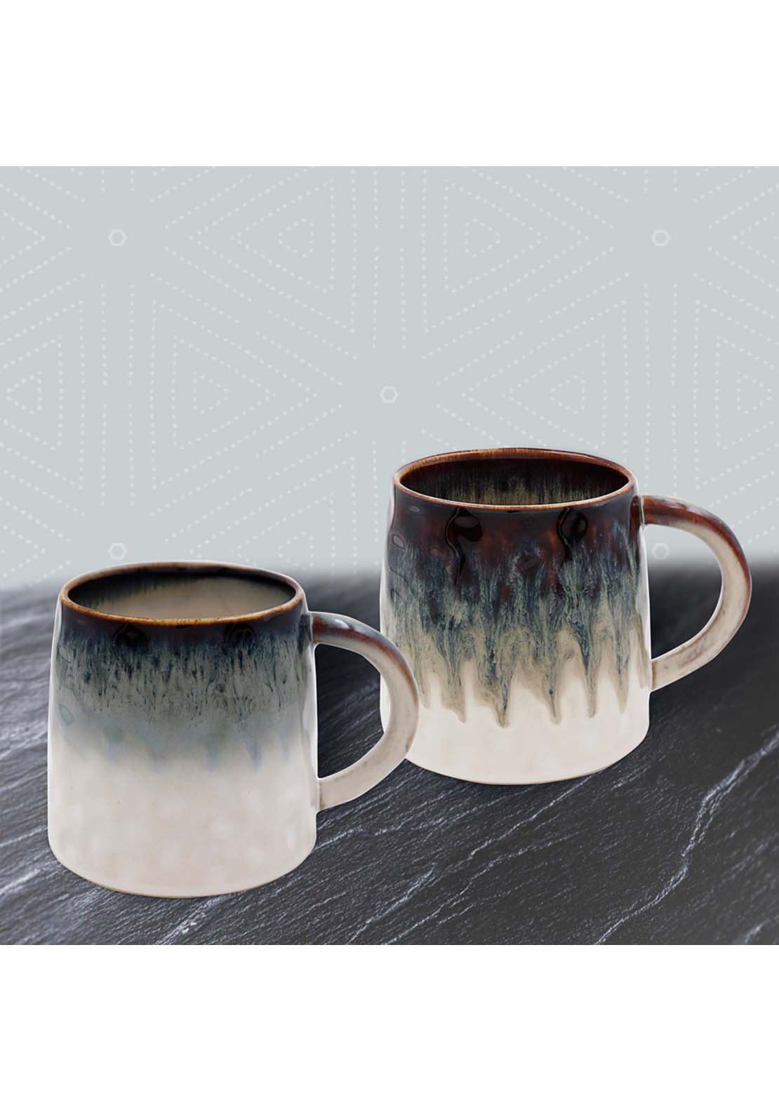 The Home Collection Reactive Glaze Mugs Set Of 2 1 Shaws Department Stores