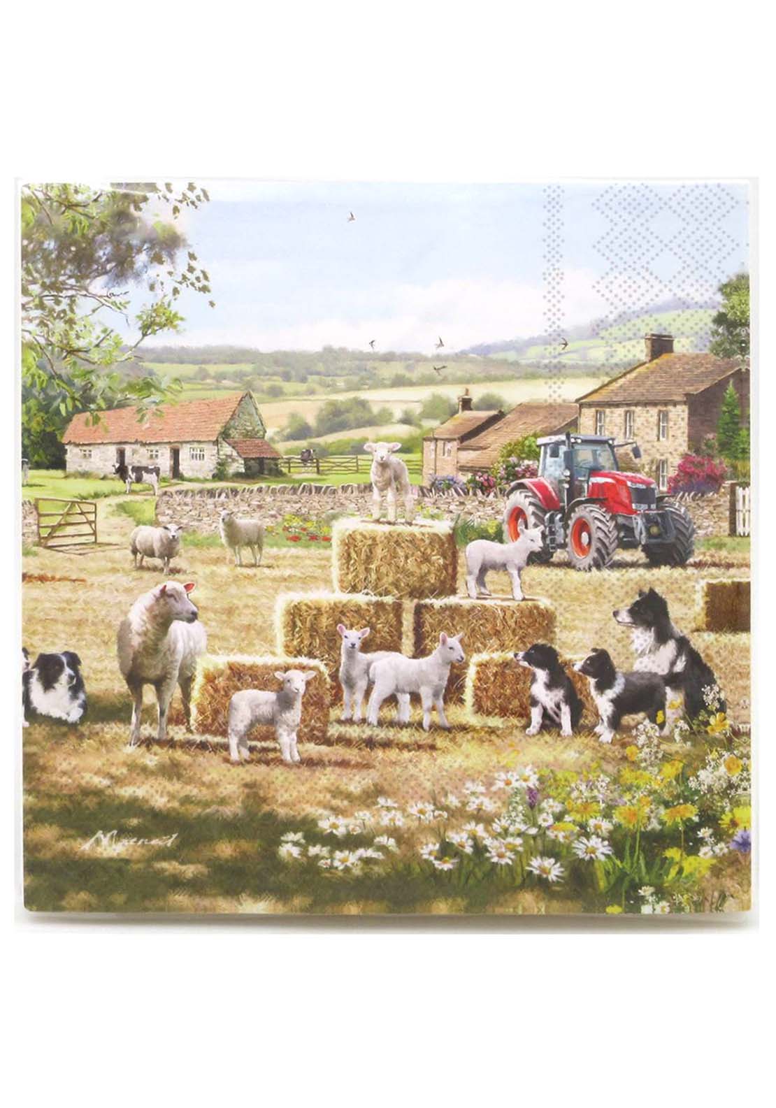 The Home Collection Collie &amp; Sheep Napkins Pack of 20 1 Shaws Department Stores