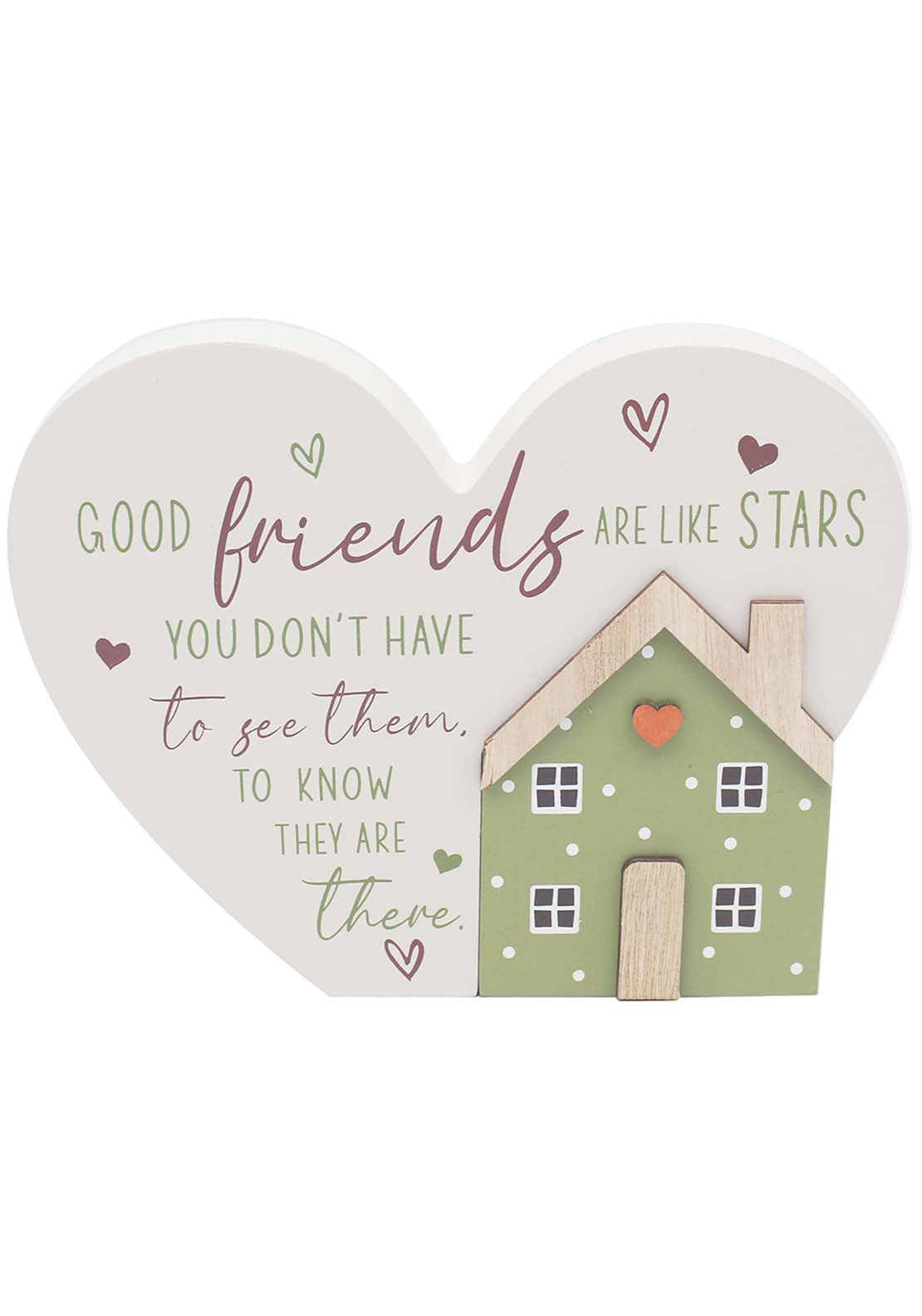 The Home Collection Heart Plaque - Friends 1 Shaws Department Stores