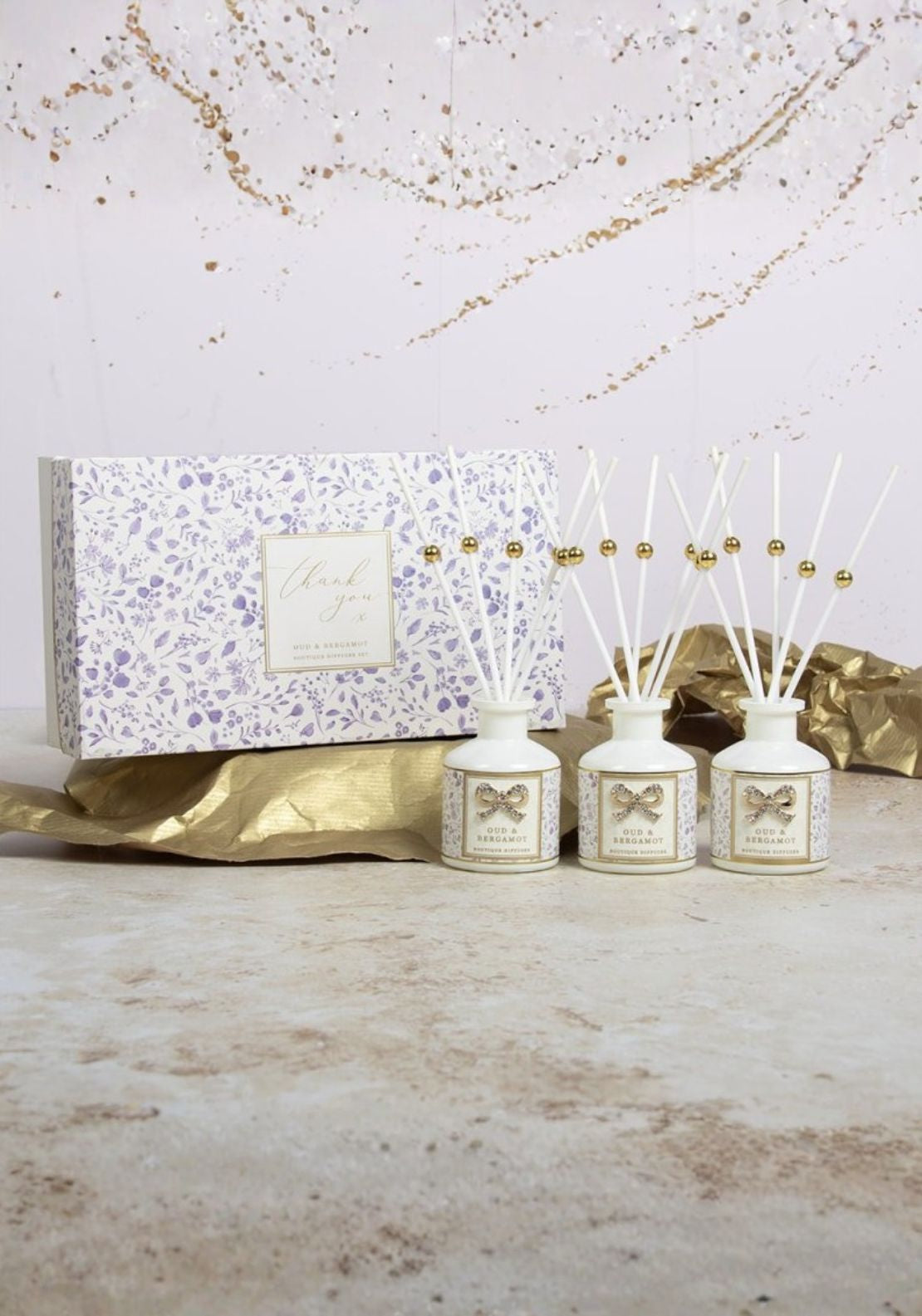 The Home Collection Thank You Diffuser Set of 3 - Pomegranate 1 Shaws Department Stores