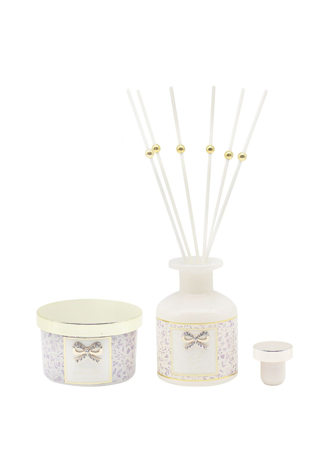 The Home Collection Thank You Candle &amp; Diffuser Set - Pomegranate 2 Shaws Department Stores