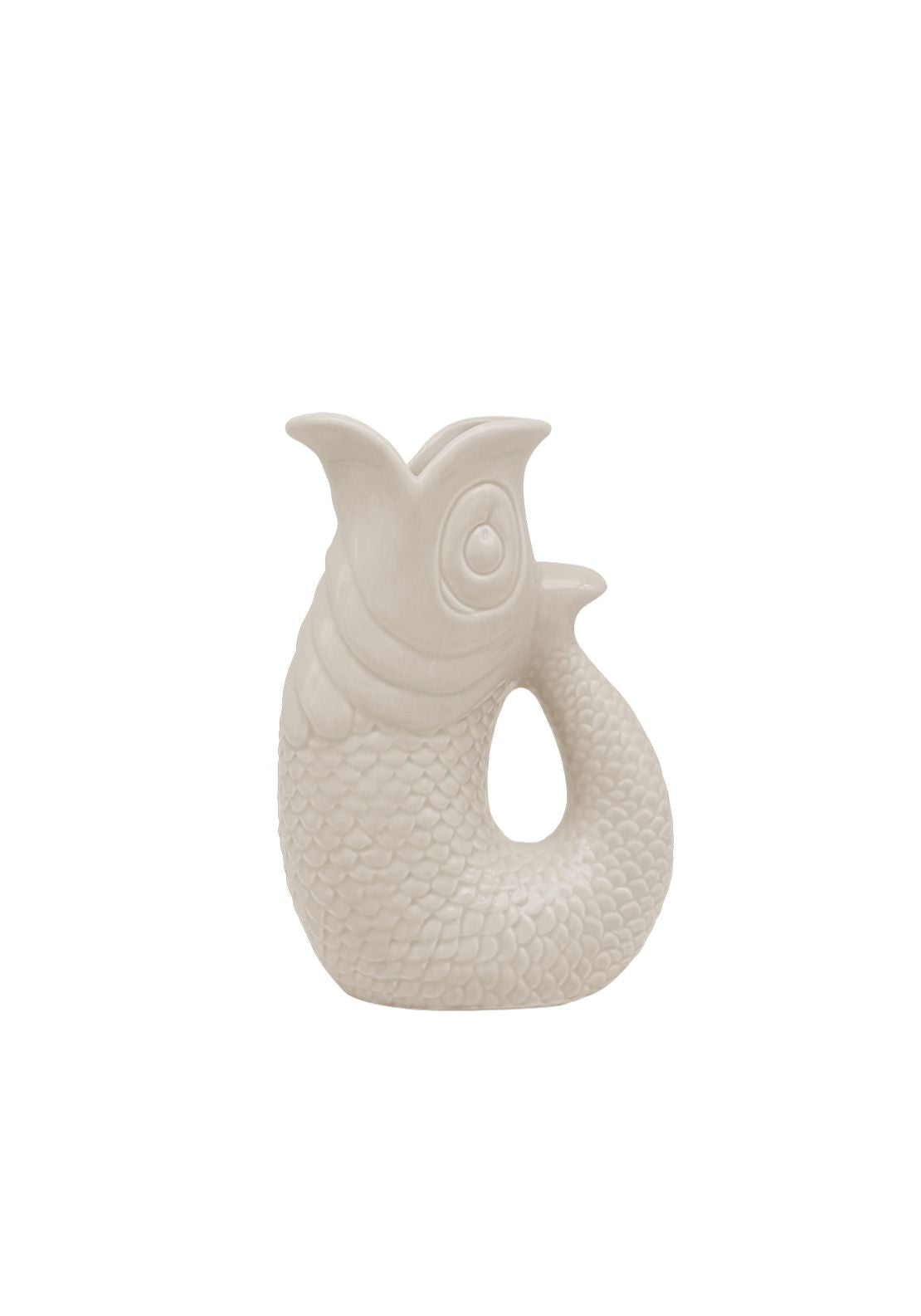 The Home Collection Fish Jug/Vase Cream - Cream 1 Shaws Department Stores
