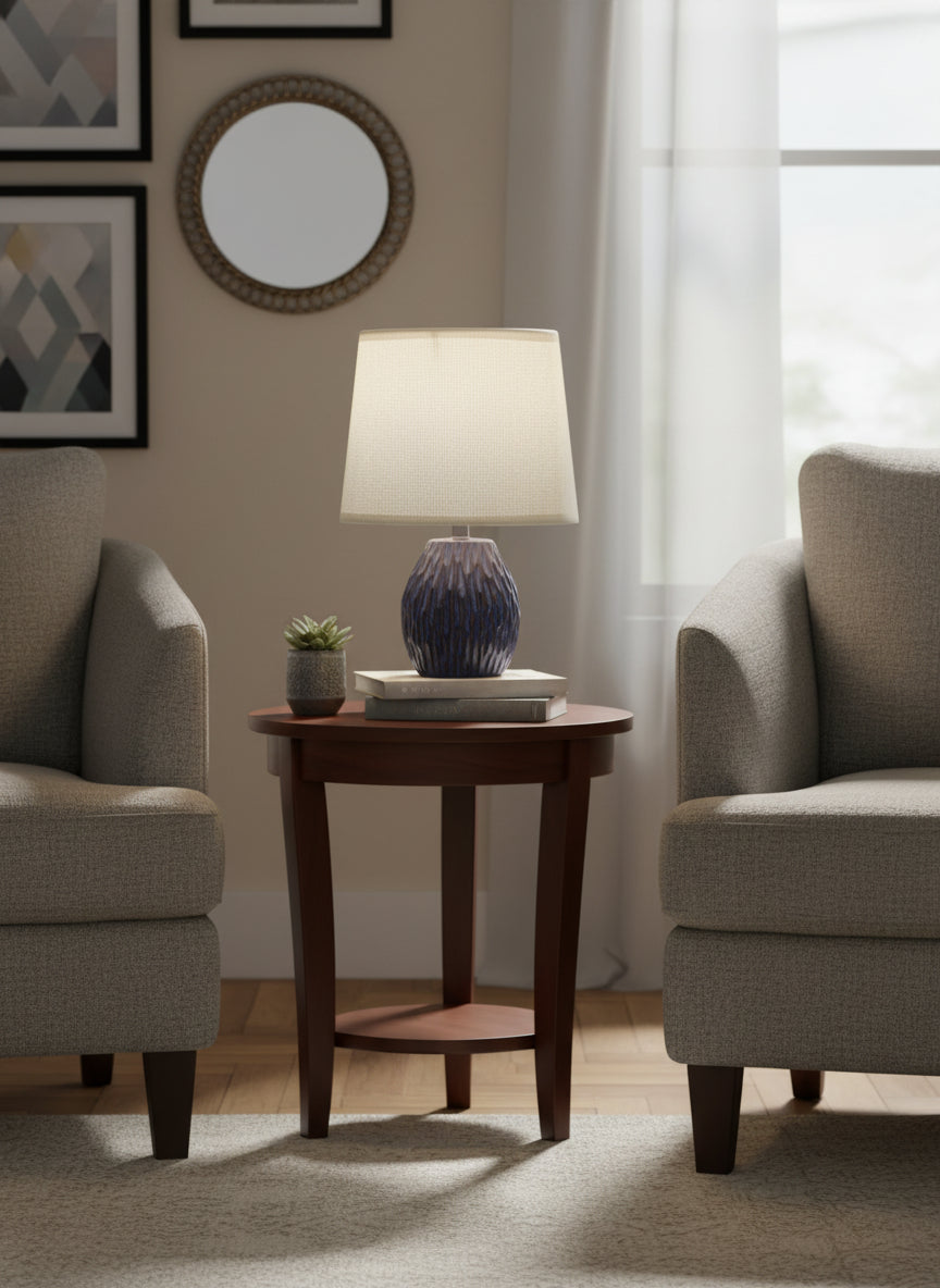 The Home Collection Elements Table Lamp - Blue 2 Shaws Department Stores
