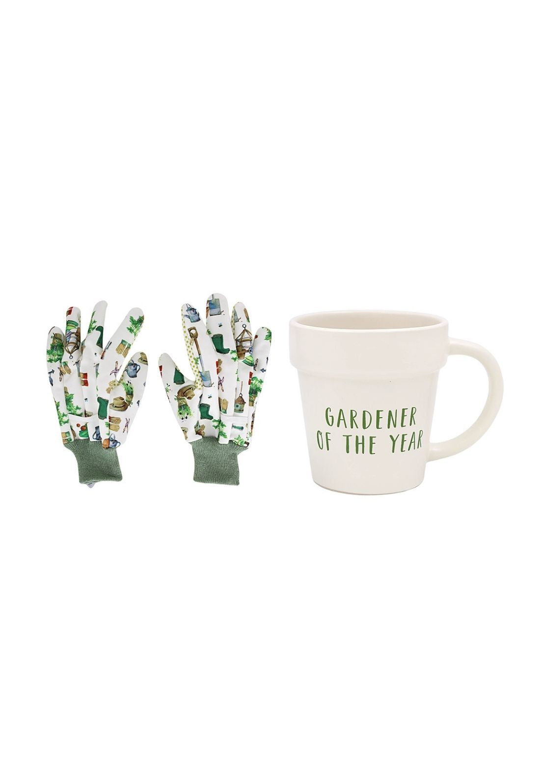 Gardener Of the Year Mug &amp; Gloves Set - Multi
