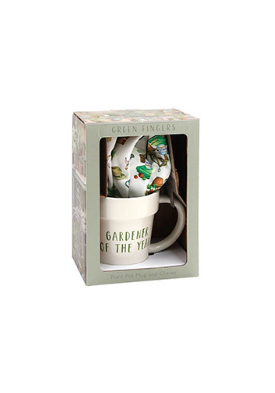 Gardener Of the Year Mug &amp; Gloves Set - Multi