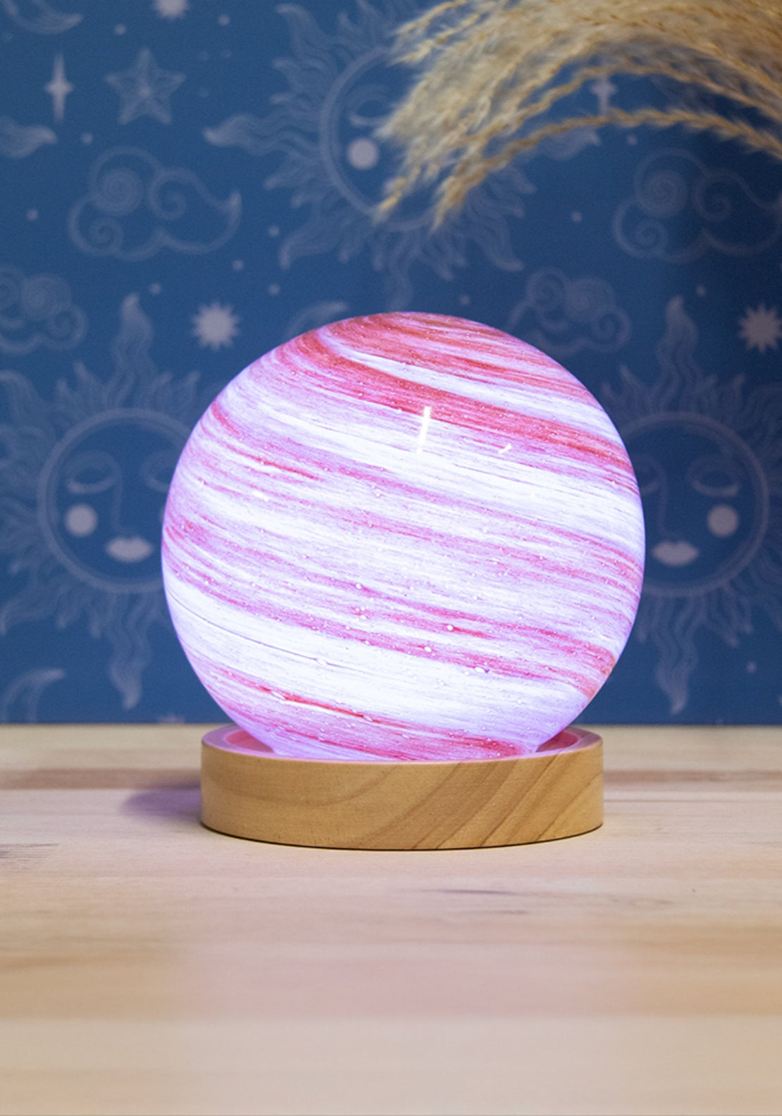The Home Collection Cosmic Planet Lamp - Pink/brown 2 Shaws Department Stores