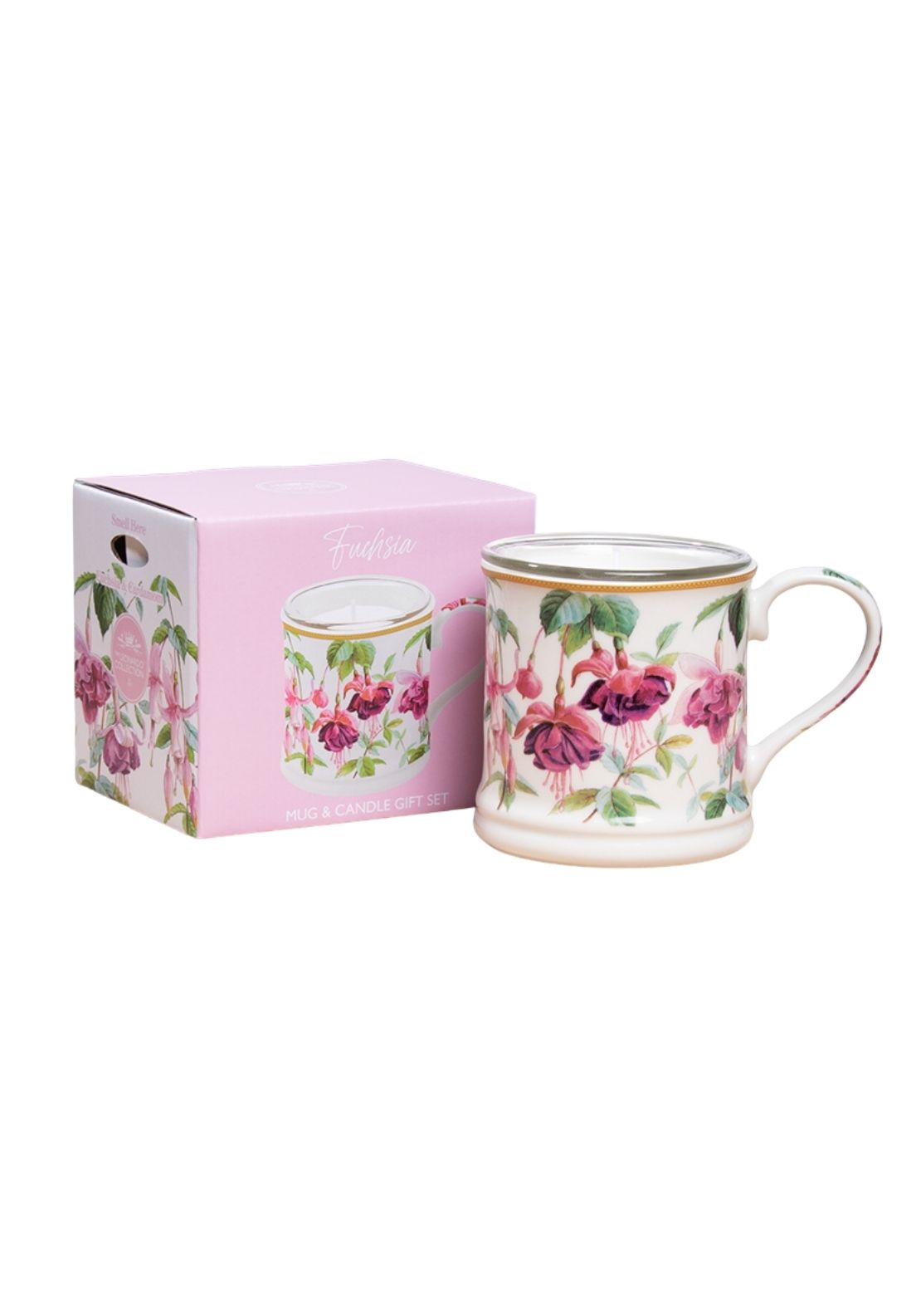 Fuschia Candle Gift Set - Floral
