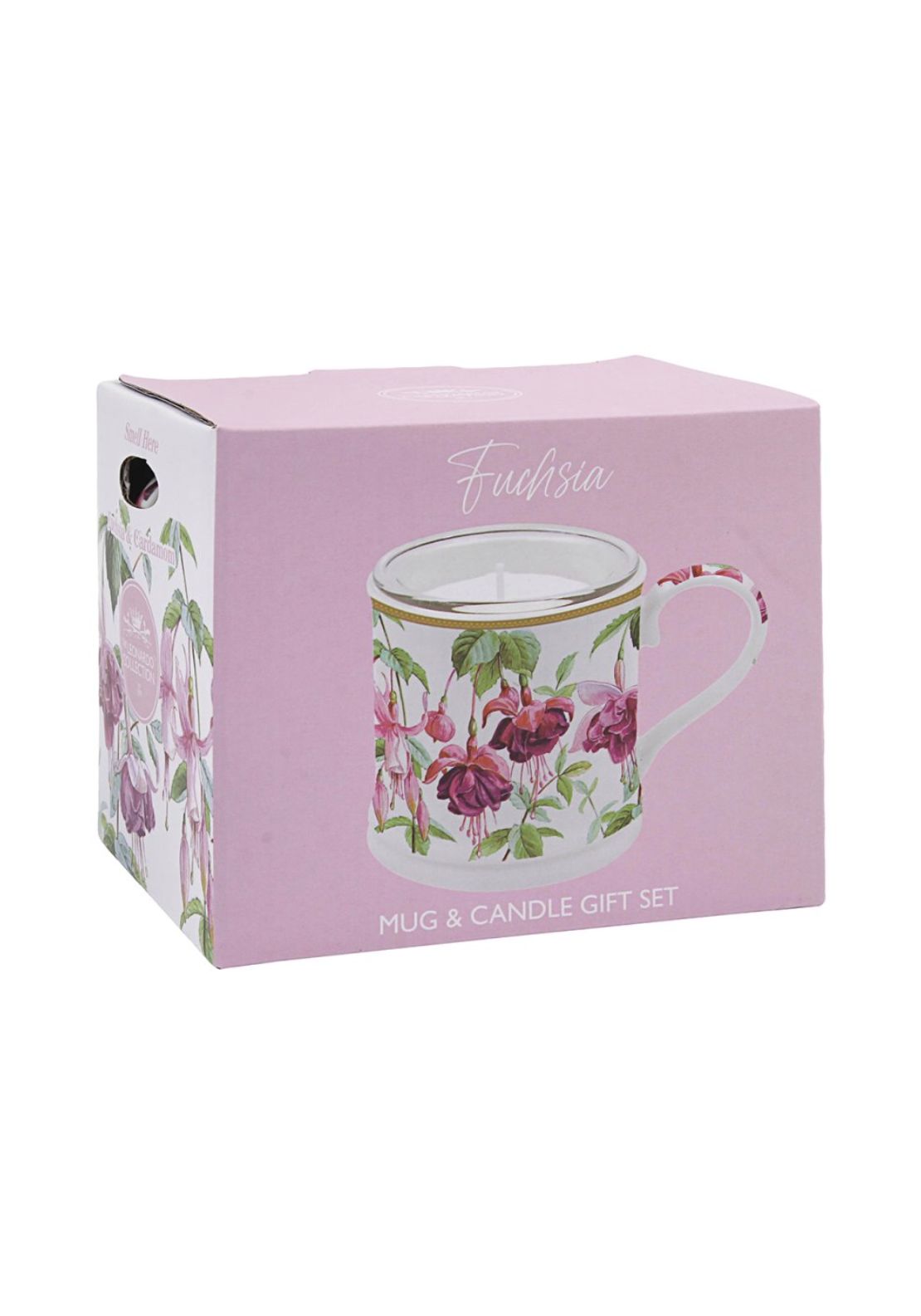 The Home Collection Fuschia Candle Gift Set - Floral 3 Shaws Department Stores