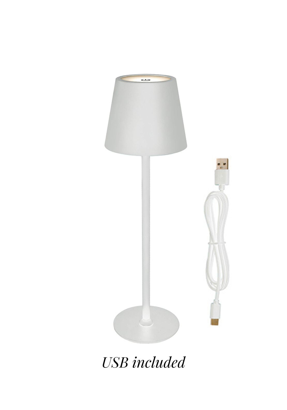 The Home Collection USB Touch LED Lamp 3 Light Modes - White 3 Shaws Department Stores