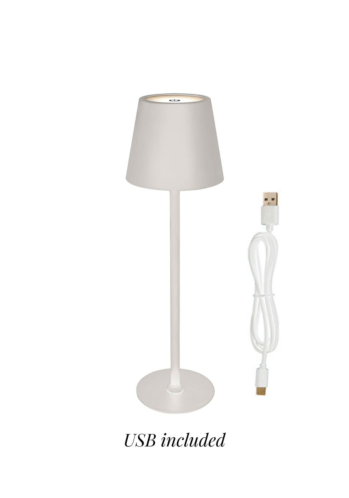 The Home Collection USB Touch LED Lamp 3 Light Modes - Grey 3 Shaws Department Stores