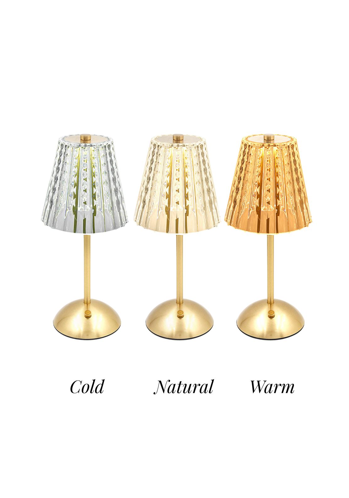 The Home Collection USB Gold Accent Touch LED Lamp 3 Light Modes - Gold 2 Shaws Department Stores