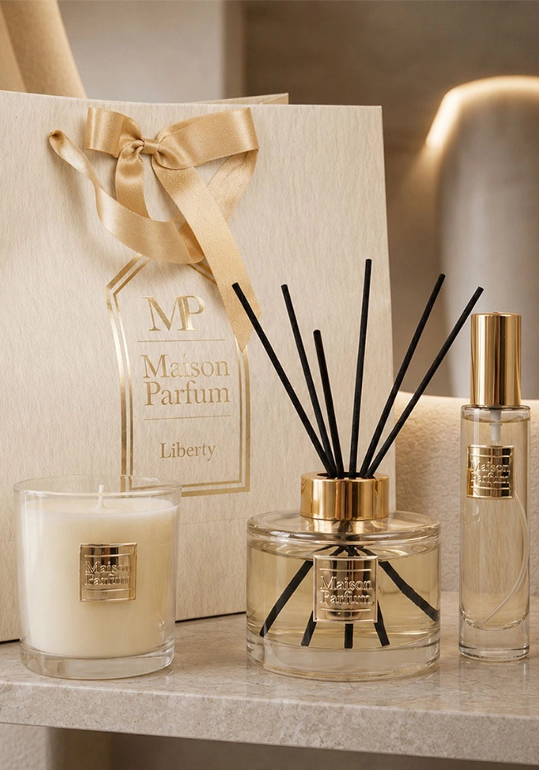 Maison Parfum Candle, Diffuser &amp; Room Spray Set - Liberty