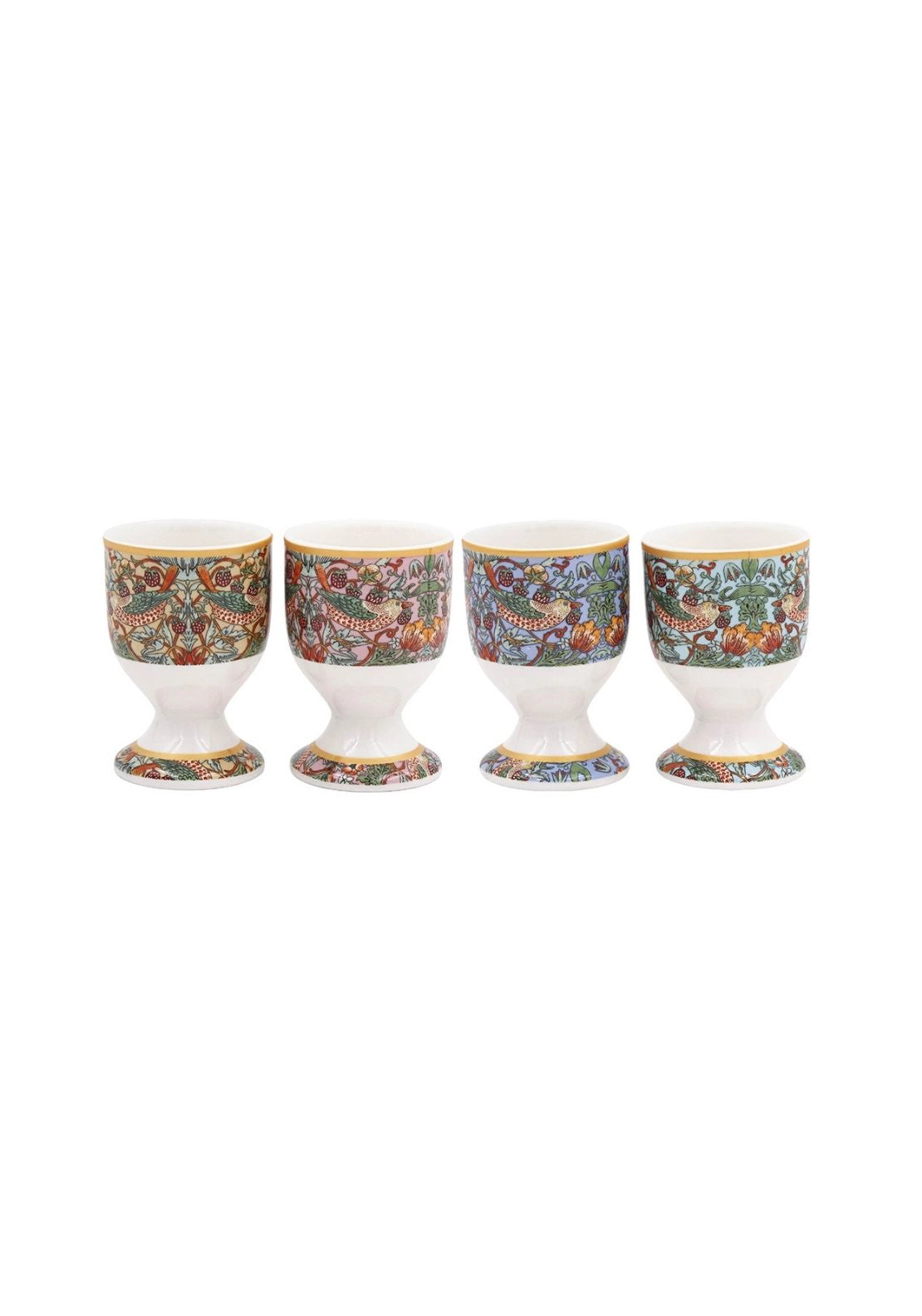 Strawberry Thief Set Of 4 Egg Cups - Multi