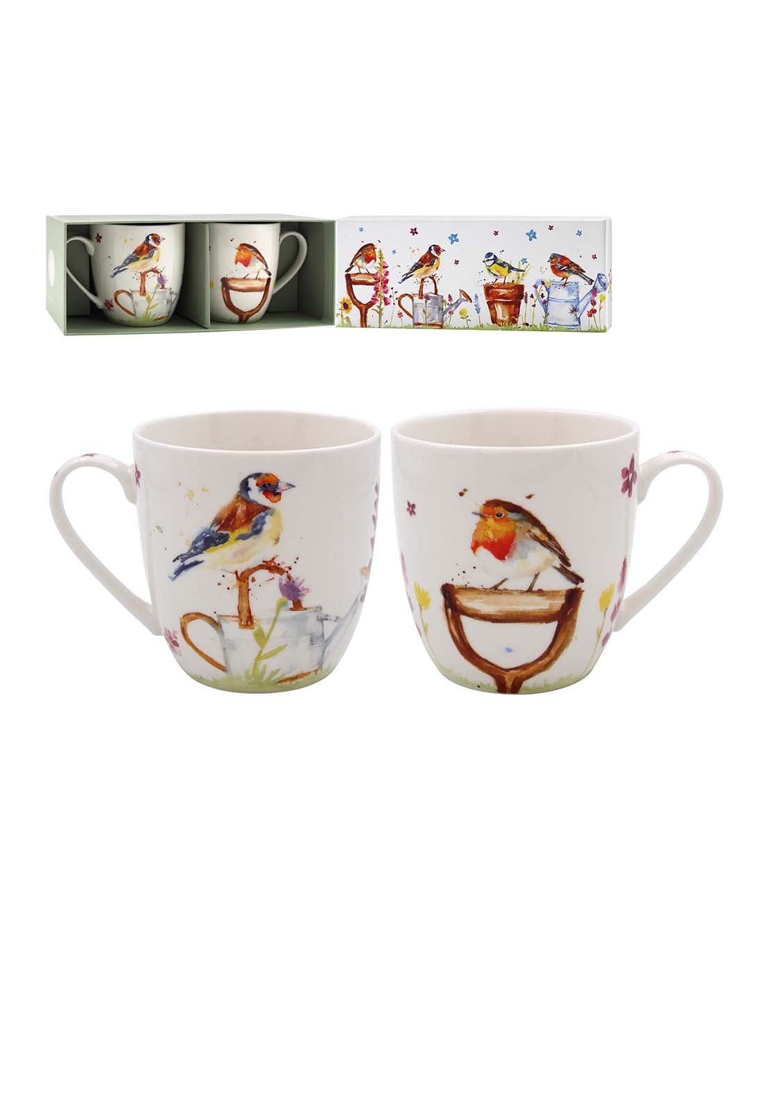Lesser &amp; Pavey Set Of Two Garden Birds Mugs 1 Shaws Department Stores