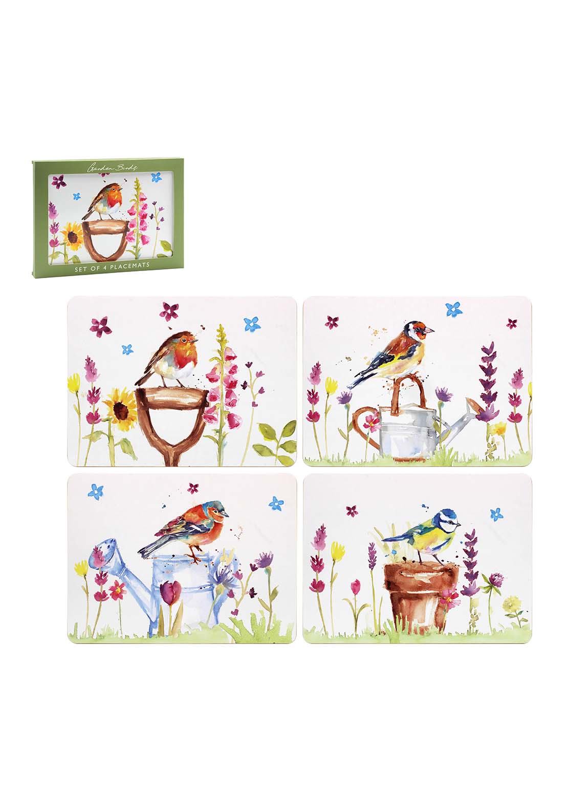 Lesser &amp; Pavey Garden Birds Placemats 4 Set 1 Shaws Department Stores