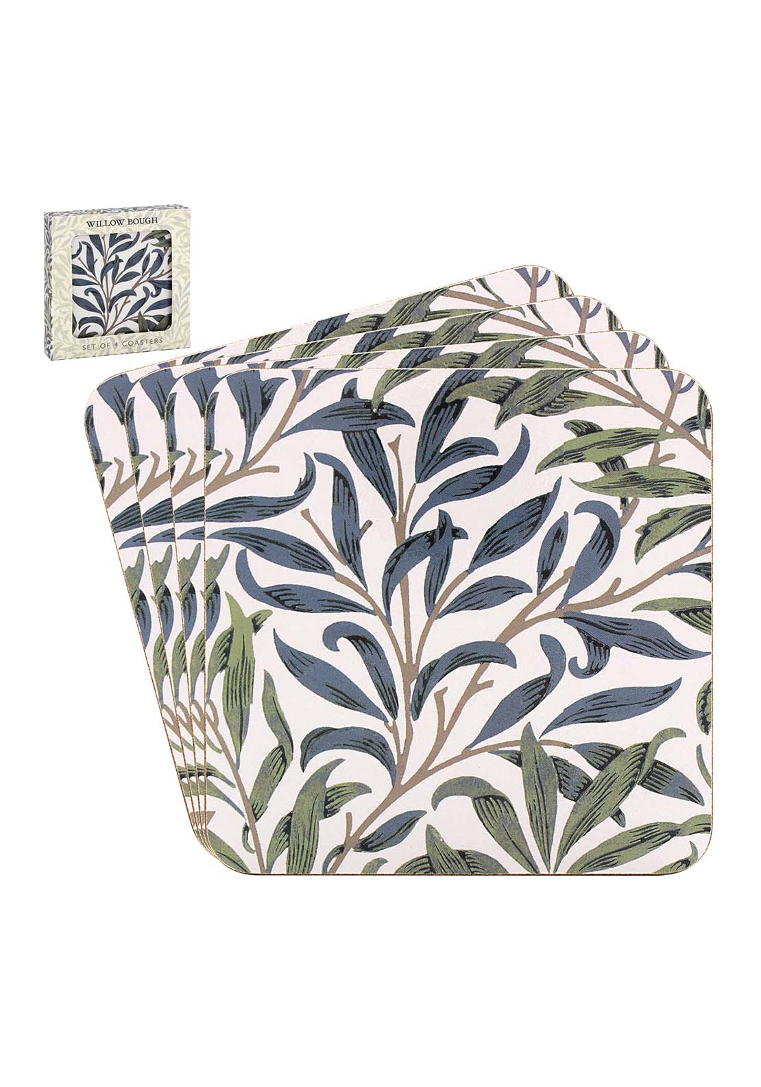 Lesser &amp; Pavey Set Of Four Willow Bough Coasters 1 Shaws Department Stores