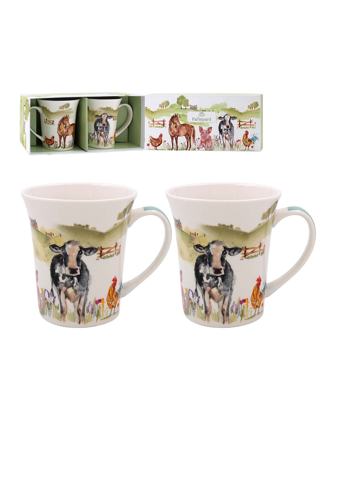 Lesser &amp; Pavey Farmyard Mugs Set Of 2 1 Shaws Department Stores