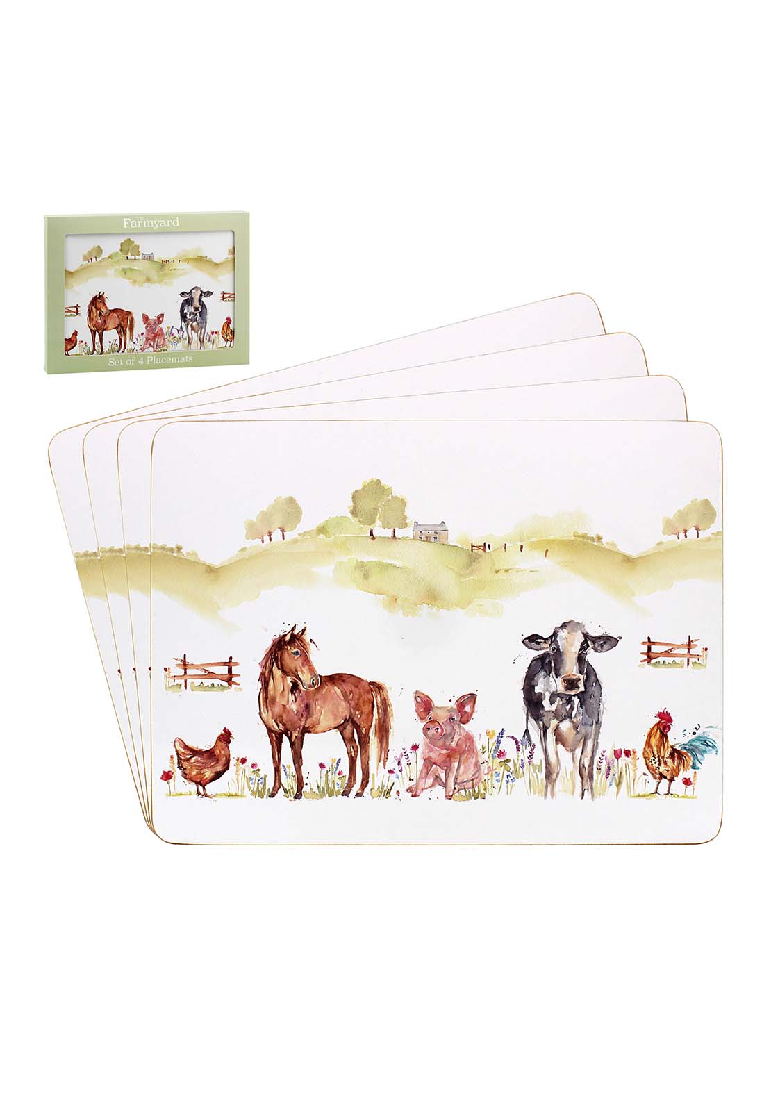 Lesser &amp; Pavey Set Of Four Farmyard Placemats 1 Shaws Department Stores