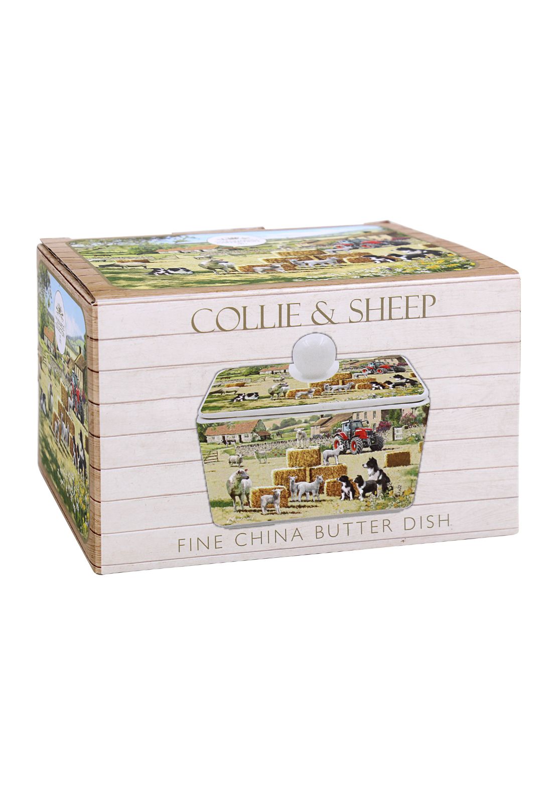 The Home Collection Collie &amp; Sheep Butter Dish 2 Shaws Department Stores