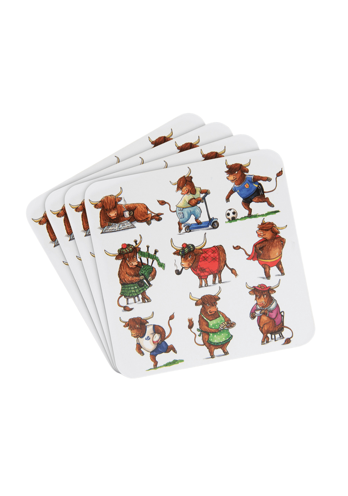 The Home Collection Highland Cow Drinks Coasters 1 Shaws Department Stores