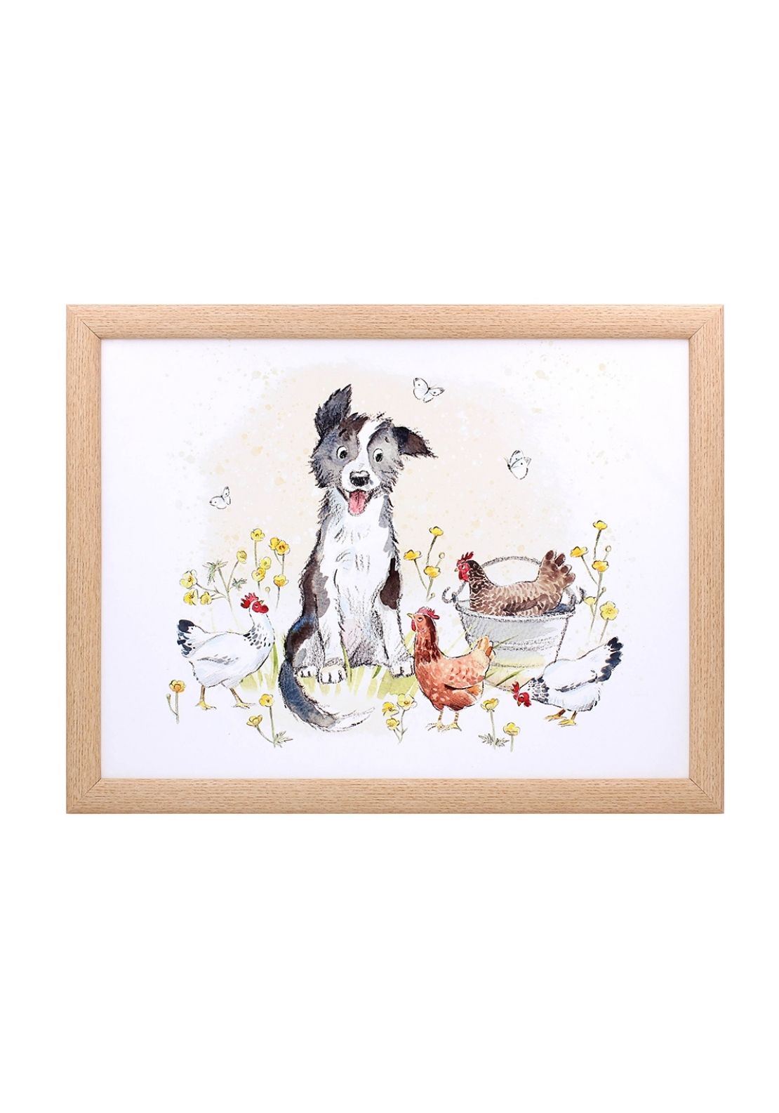 Collie &amp; Hens Laptray - Multi