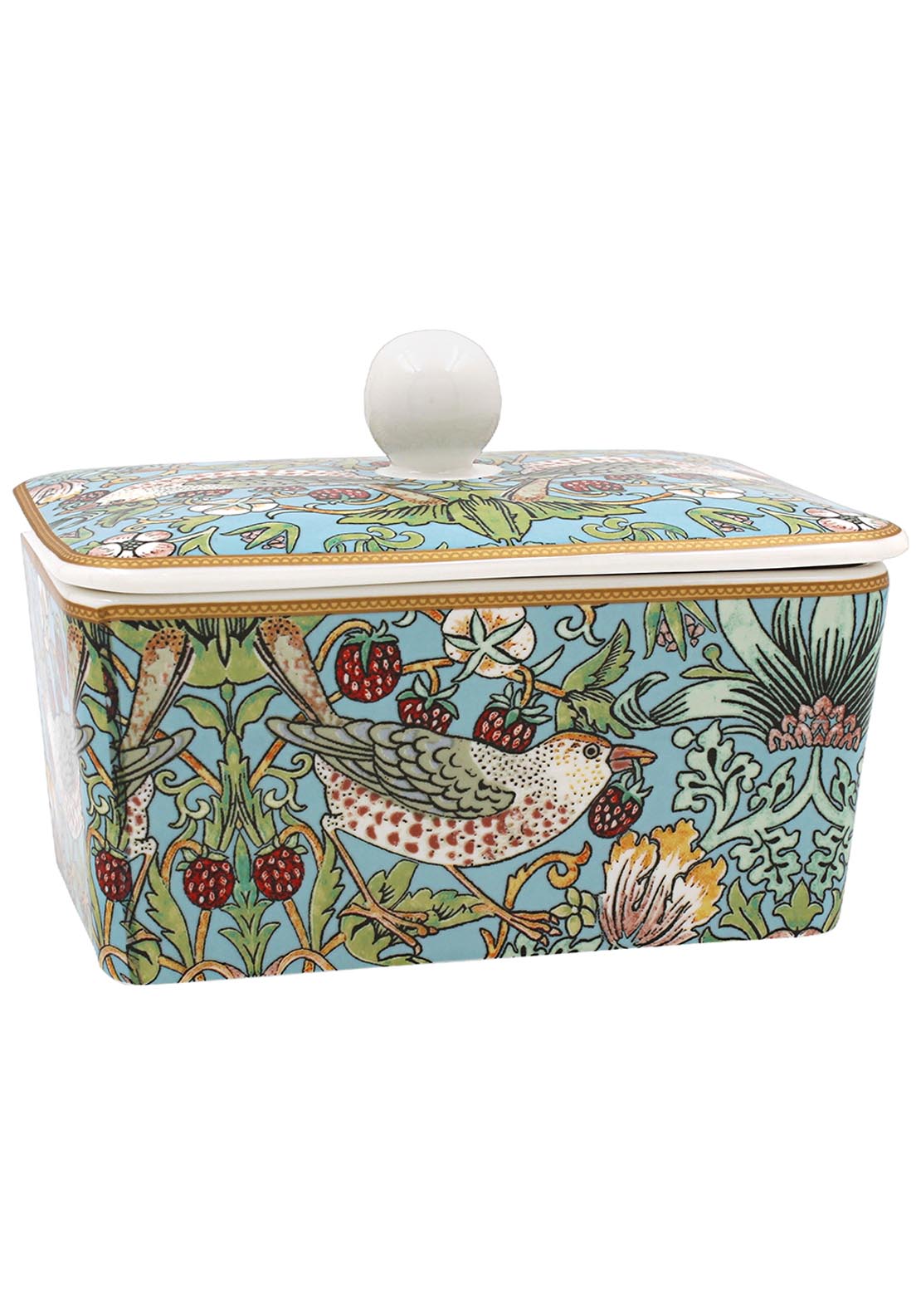 Strawberry Thief Butter Dish - Multi