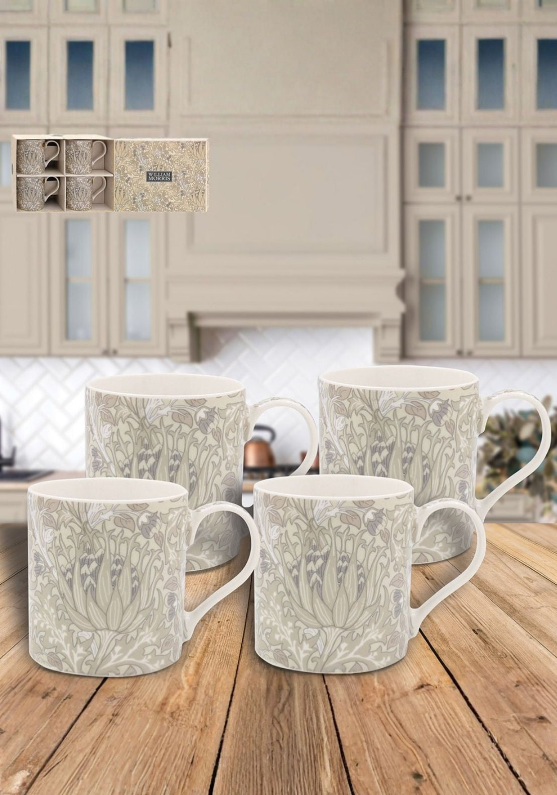 Artichoke Mugs Set Of 4 - Multi