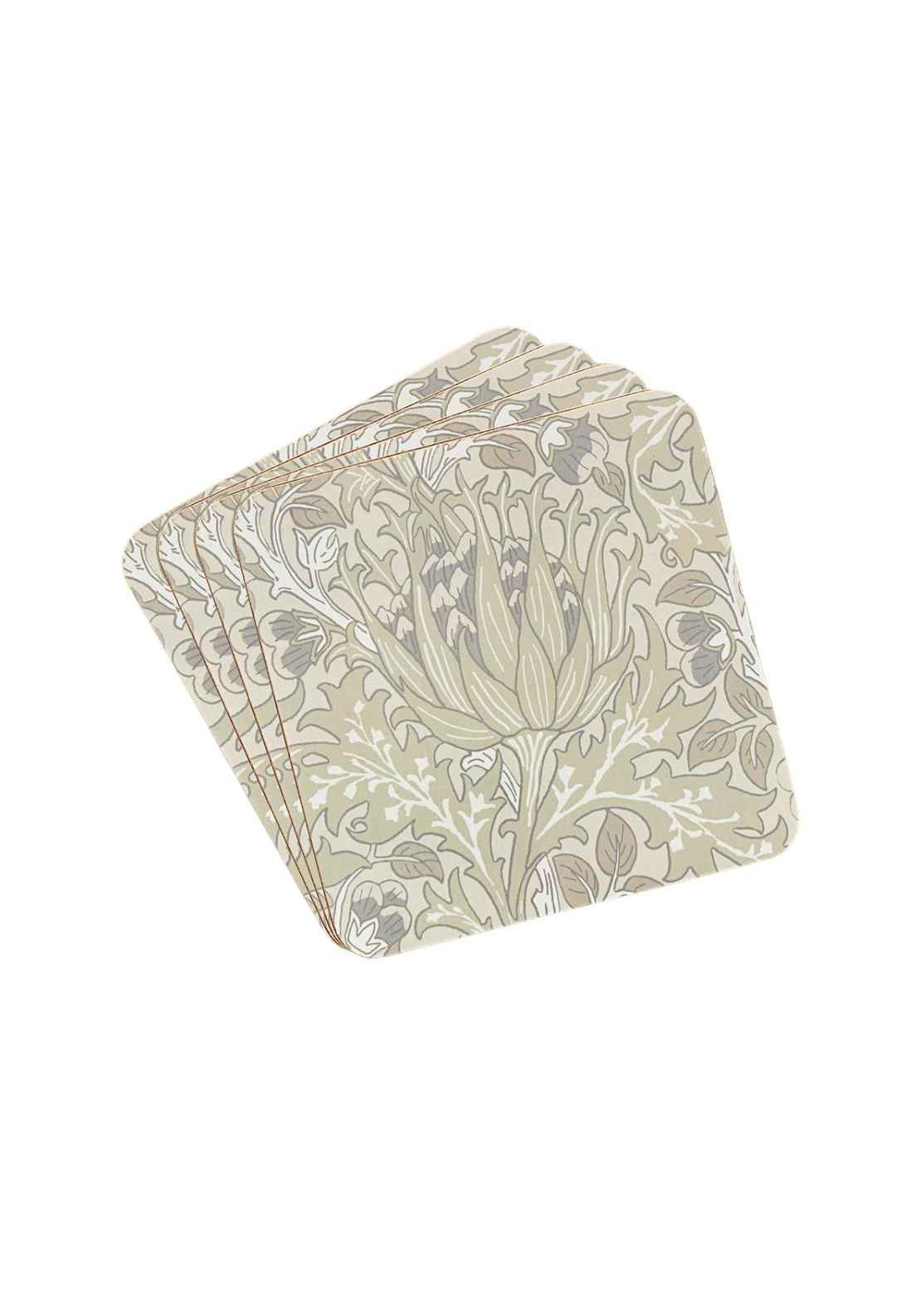 Artichoke Set Of 4 Coasters - Multi