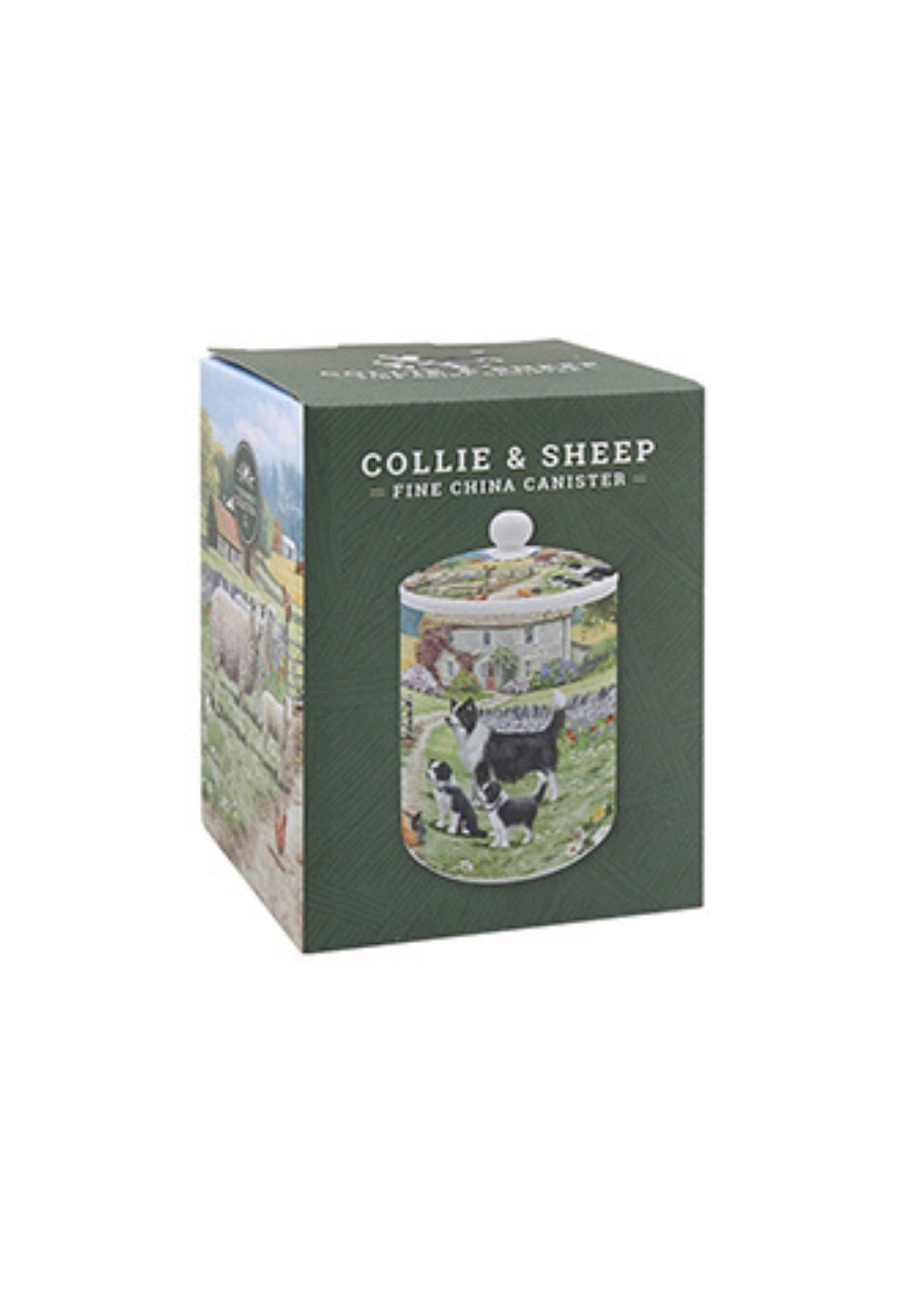 Collie &amp; Sheep Canister - Multi