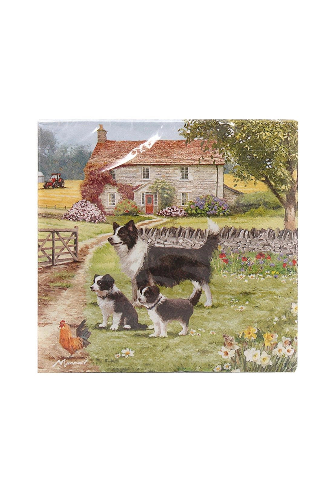 Collie &amp; Sheep Napkins - Multi