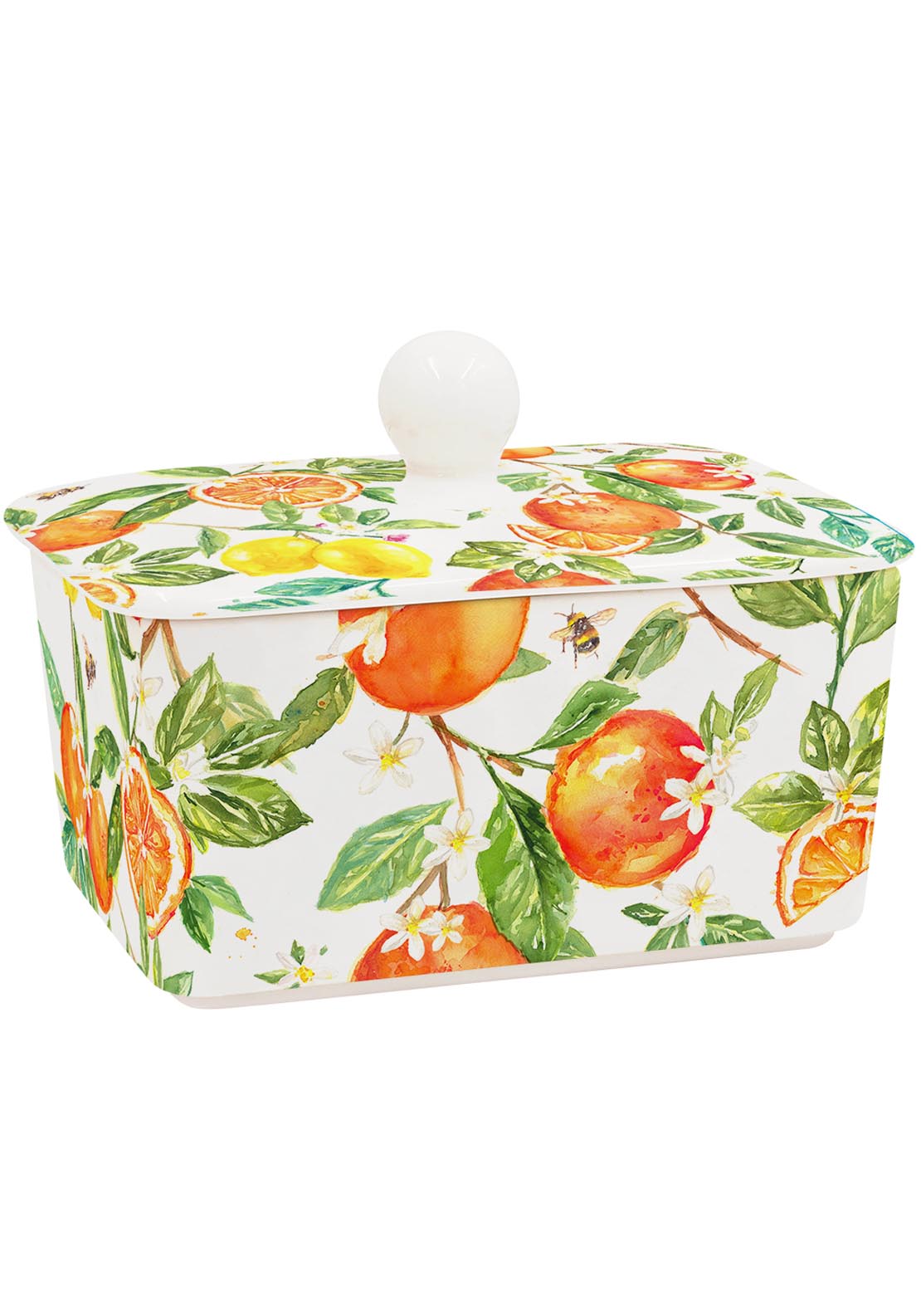 Oranges &amp; Lemons Butter Dish - Multi