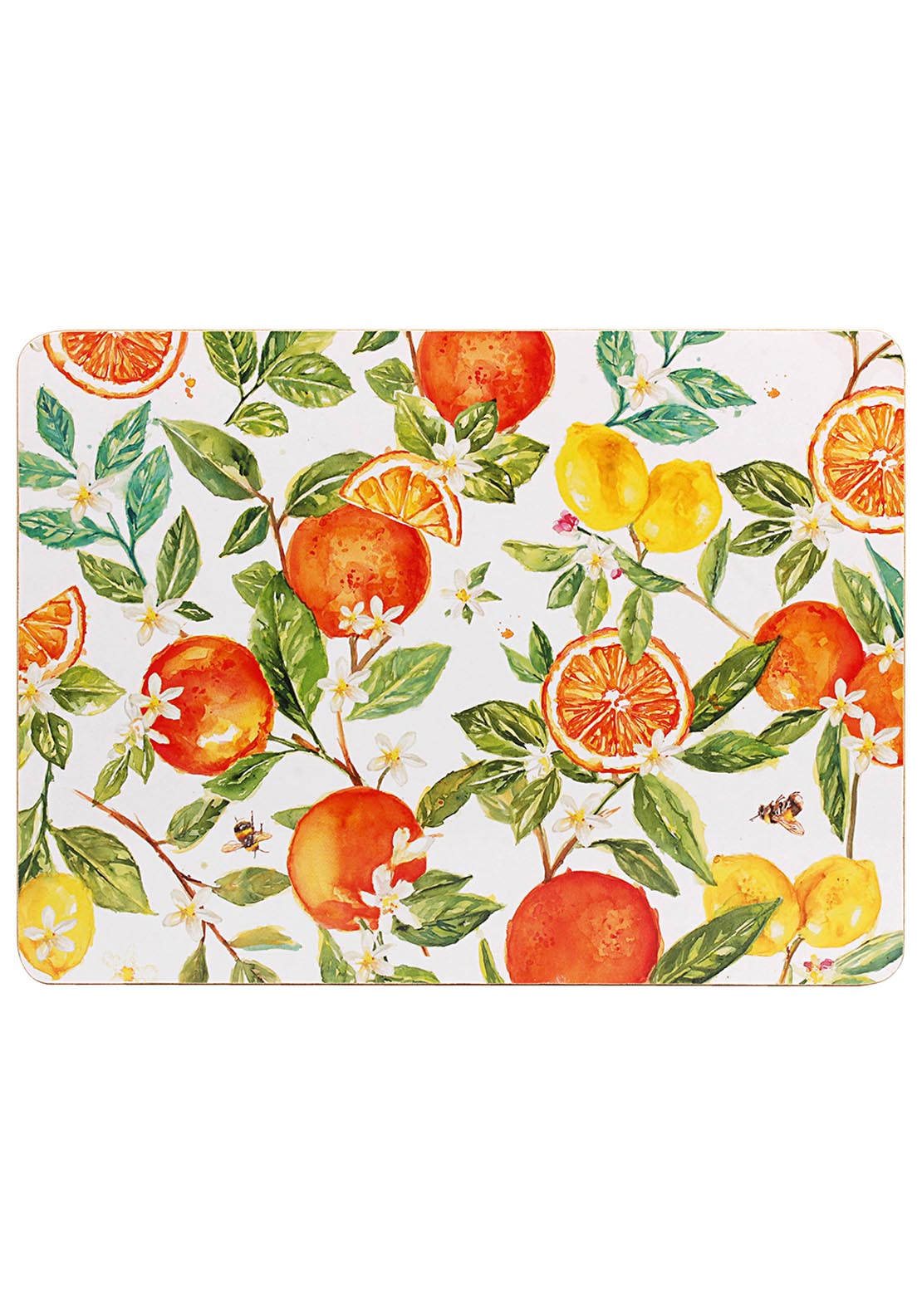 Oranges &amp; Lemons Placemats Set Of 4 - Multi