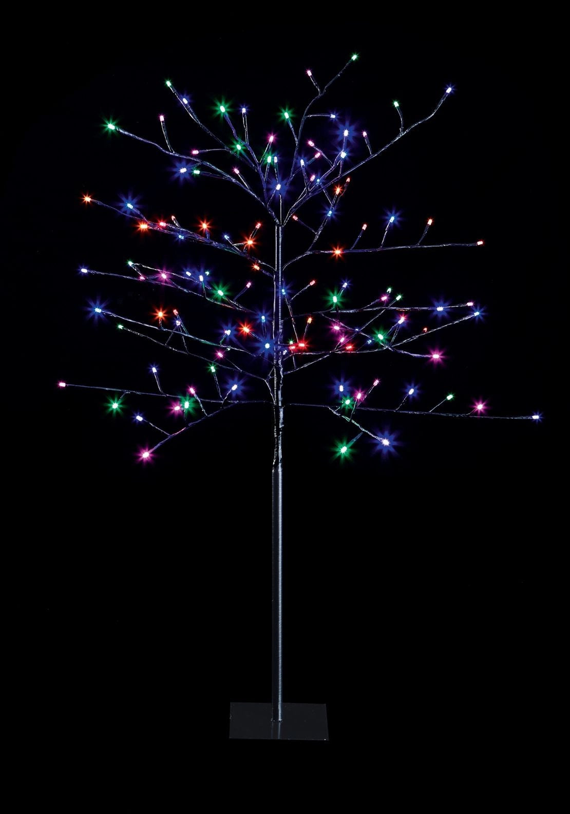 LED Lit Christmas Tree - Black