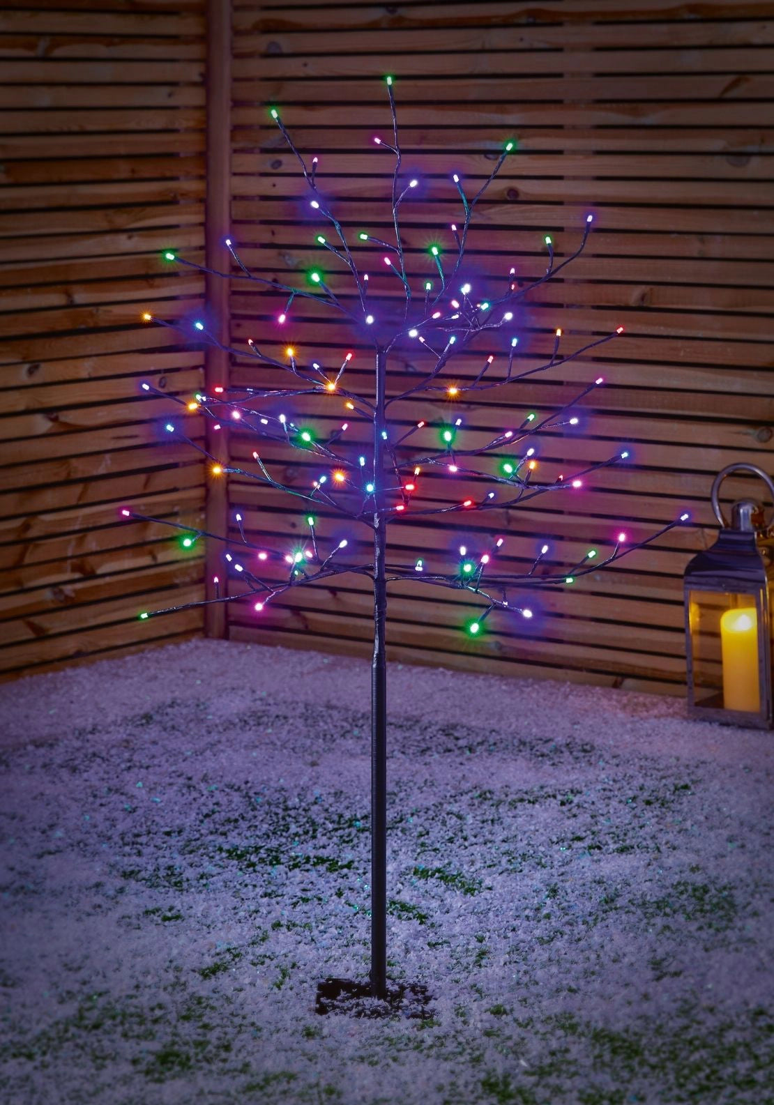 The Home Christmas LED Lit Christmas Tree - Black 1 Shaws Department Stores